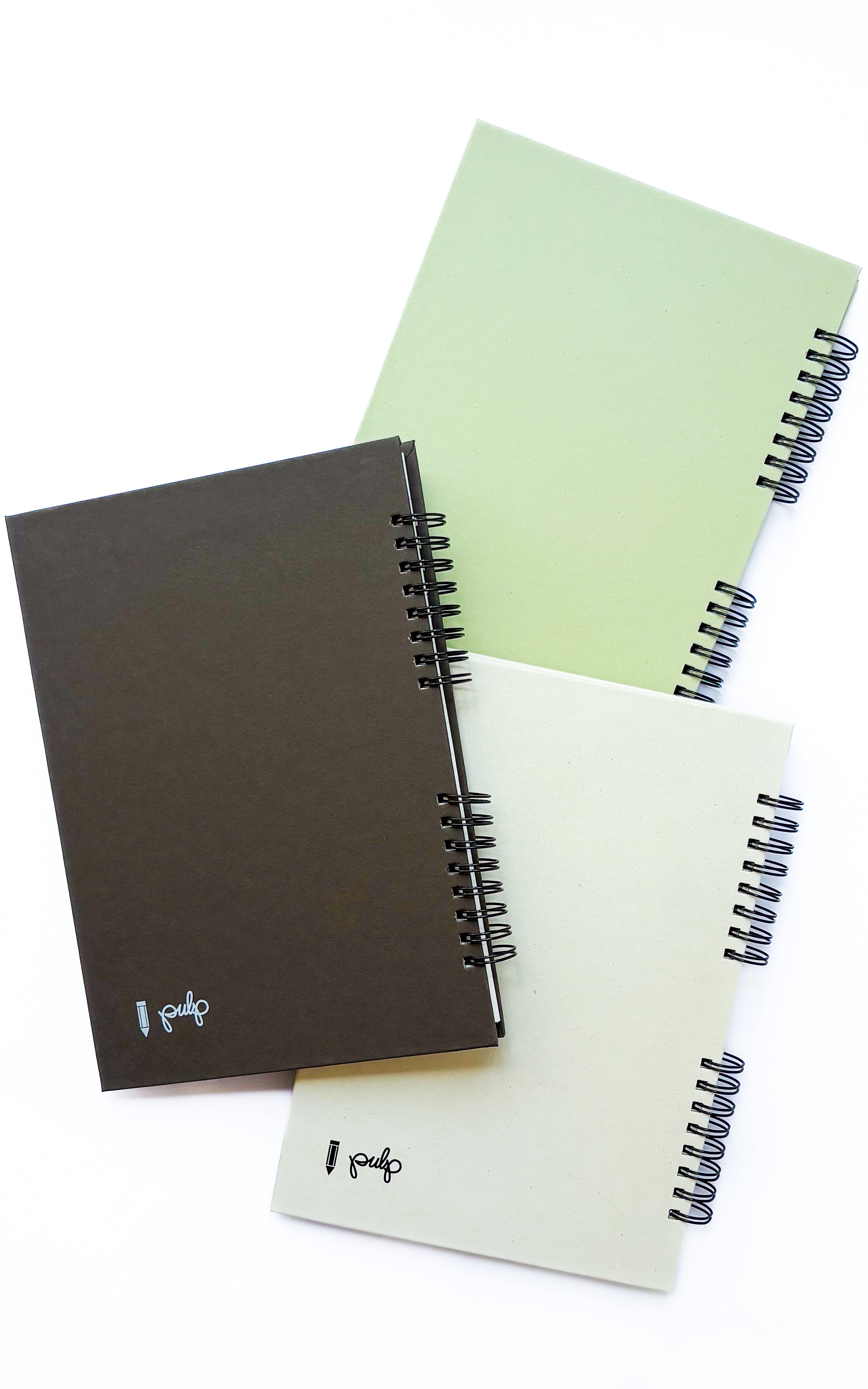 מחברת ספירלה שורות אורגנית ואקולוגית | כריכה קשה | גודל A5