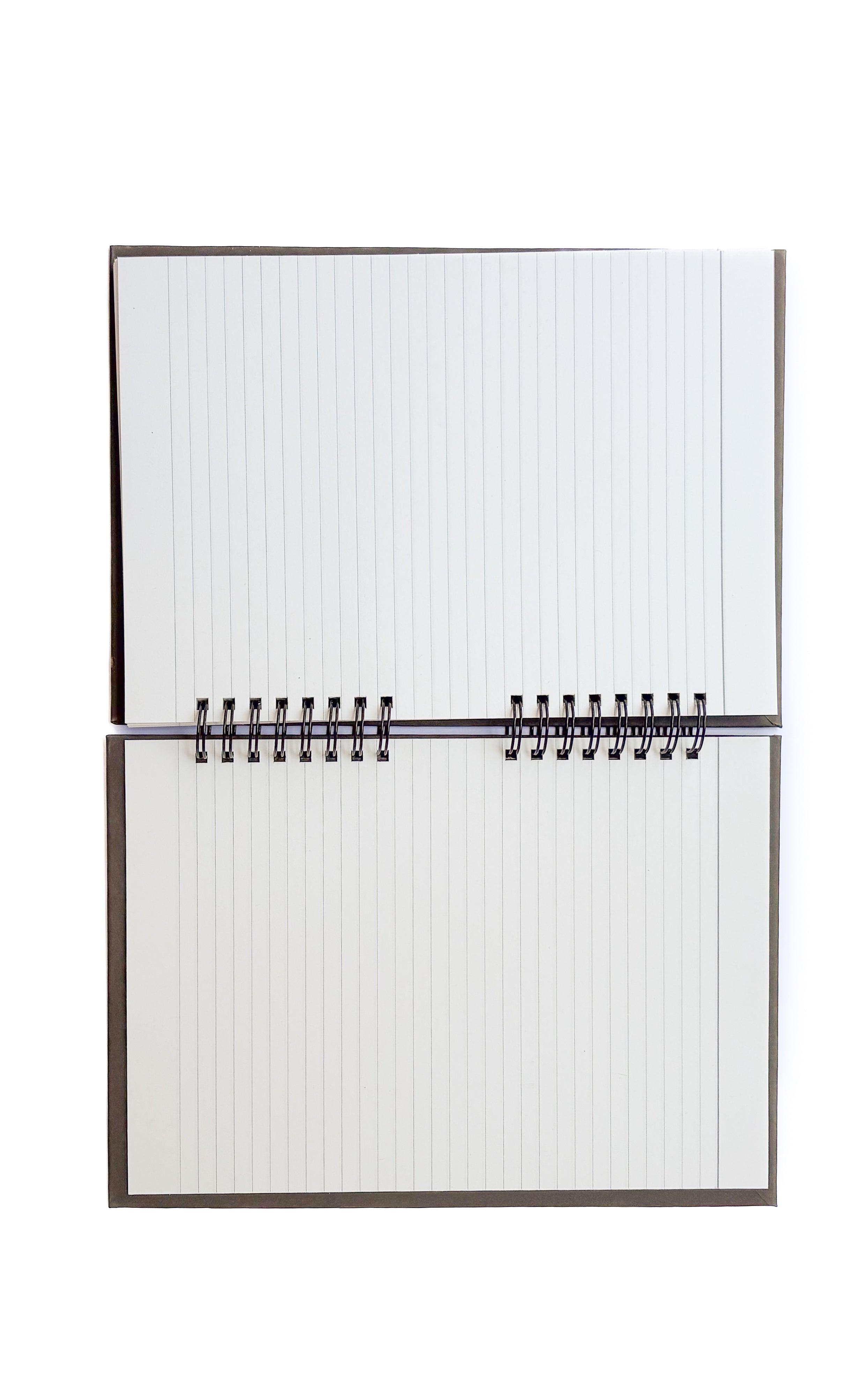 מחברת ספירלה שורות אורגנית ואקולוגית | כריכה קשה | גודל A5