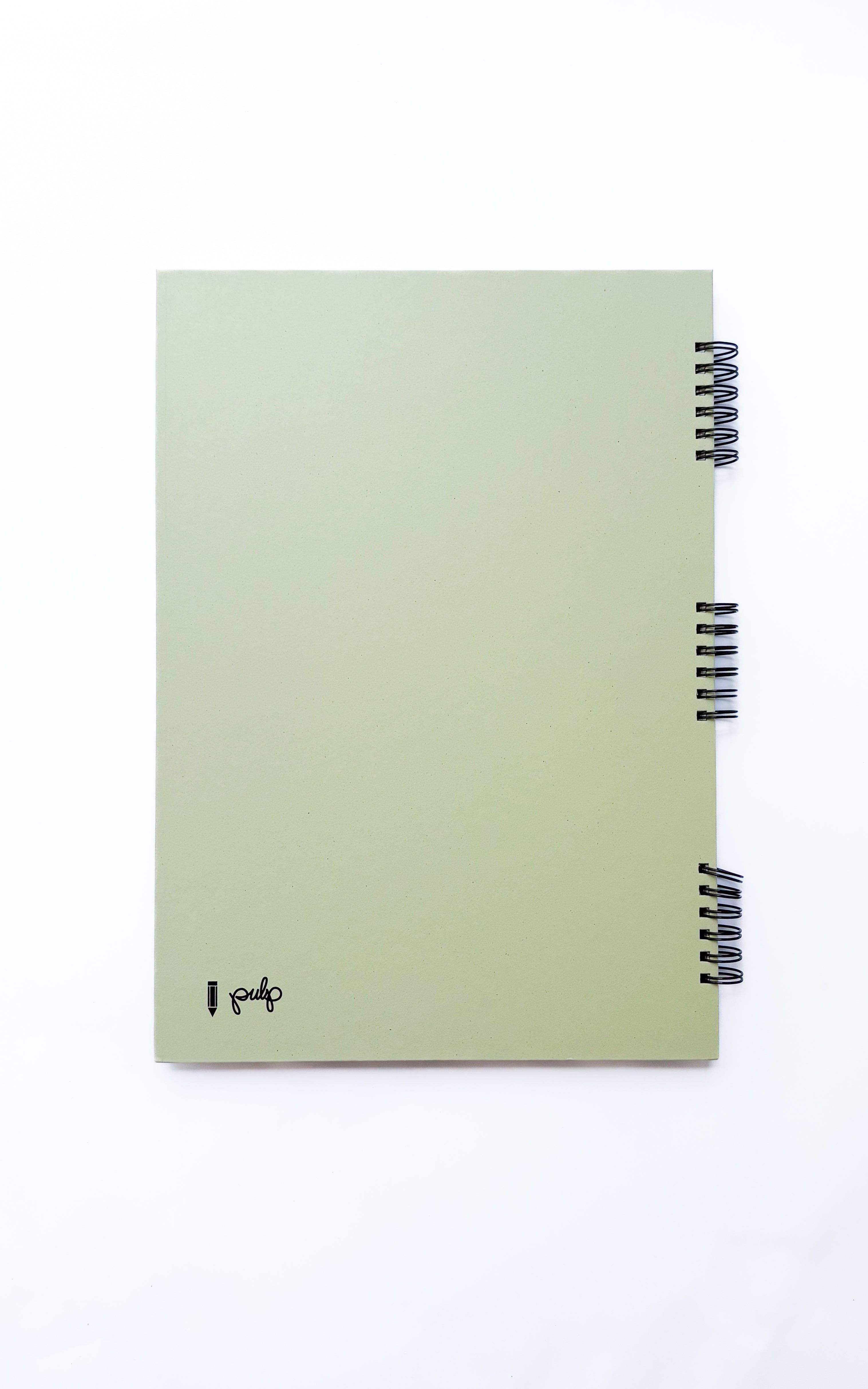 מחברת ספירלה שורה אורגנית ואקולוגית | כריכה קשה | גודל A4