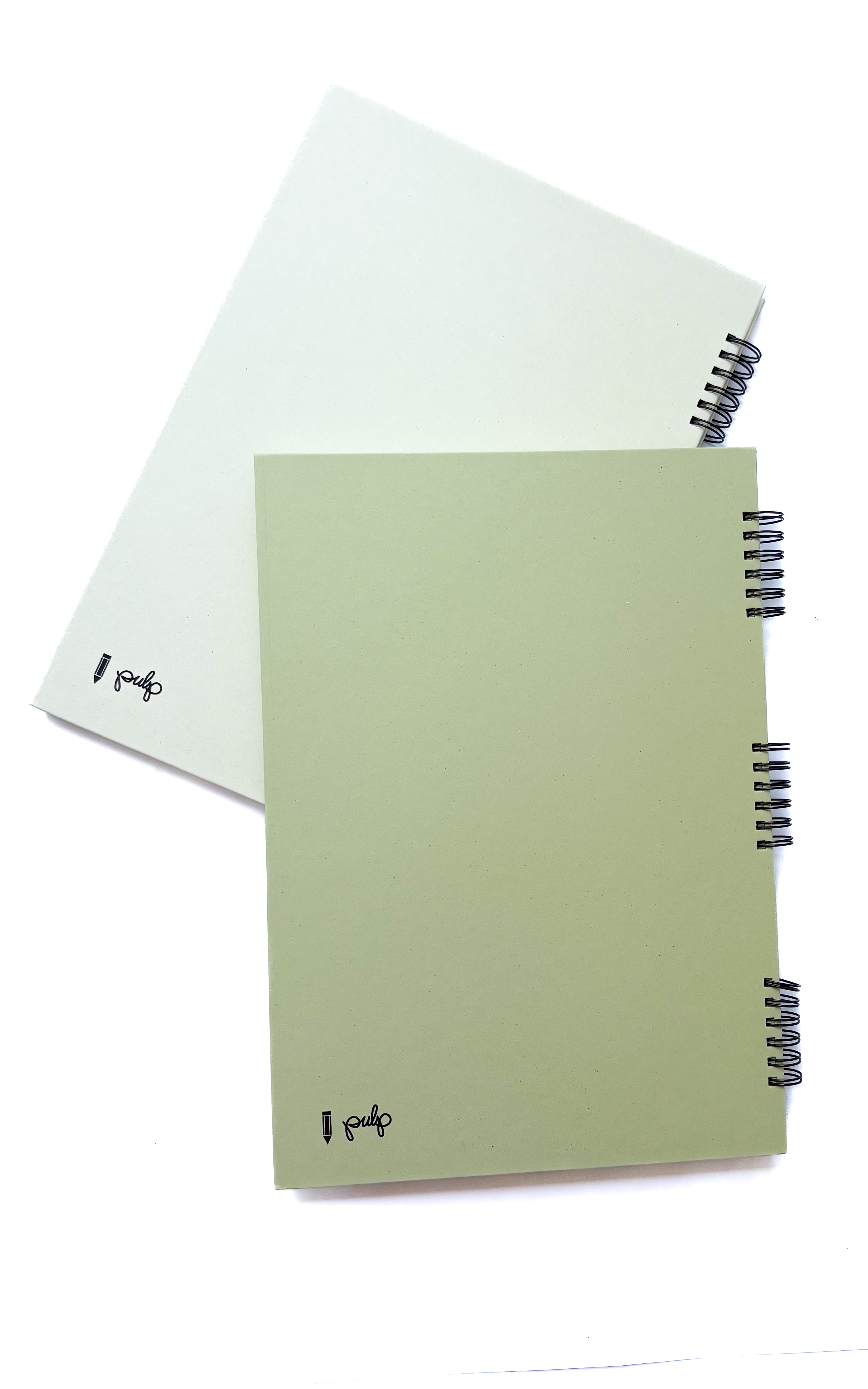 מחברת ספירלה שורה אורגנית ואקולוגית | כריכה קשה | גודל A4