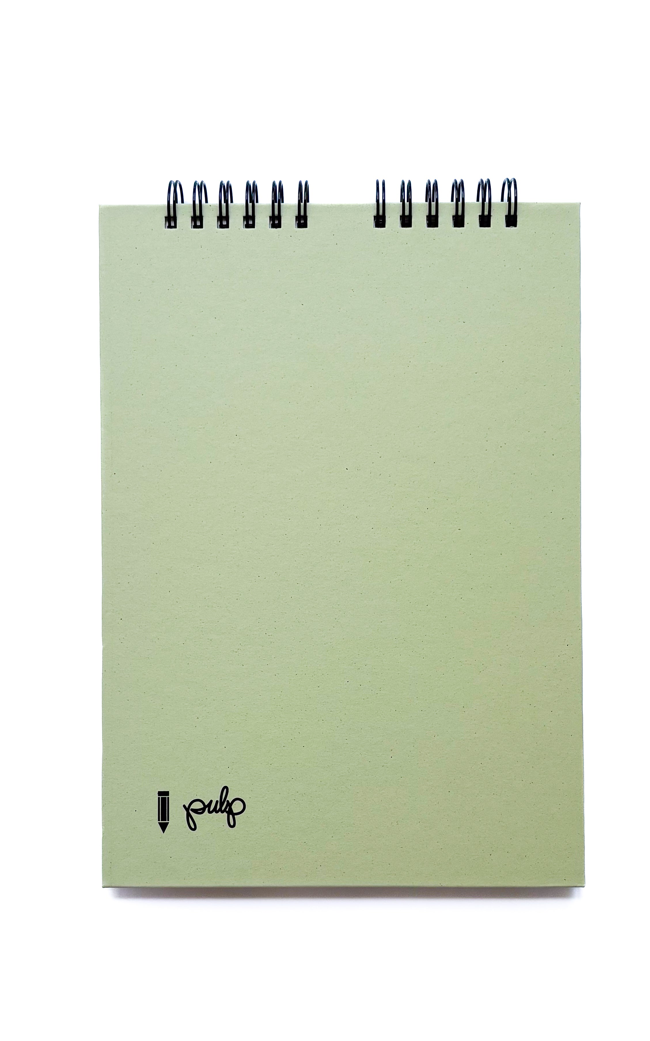 מחברת ספירלה חלקה אורגנית ואקולוגית | כריכה קשה | 2 גדלים לבחירה