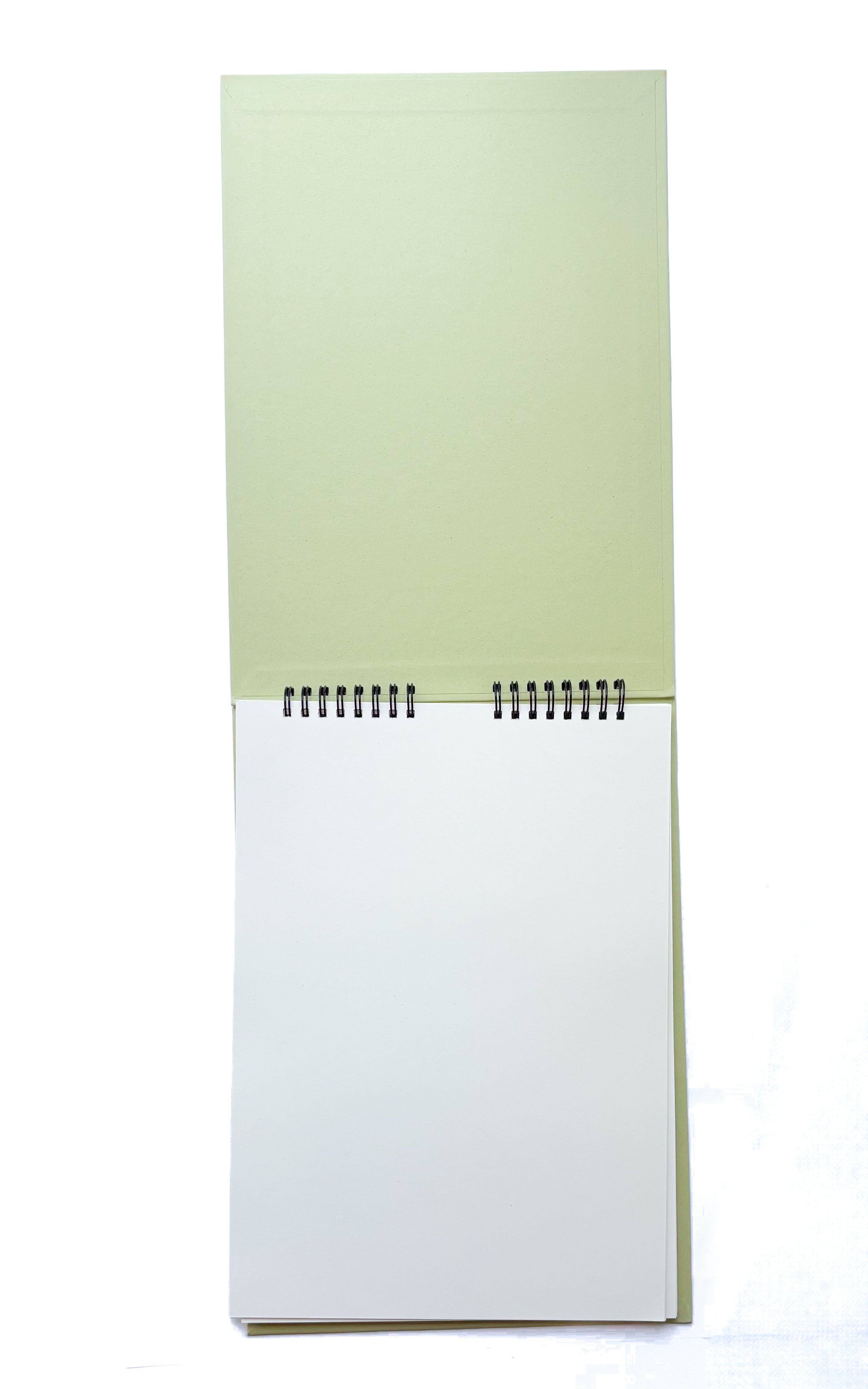 מחברת ספירלה חלקה אורגנית ואקולוגית | כריכה קשה | 2 גדלים לבחירה