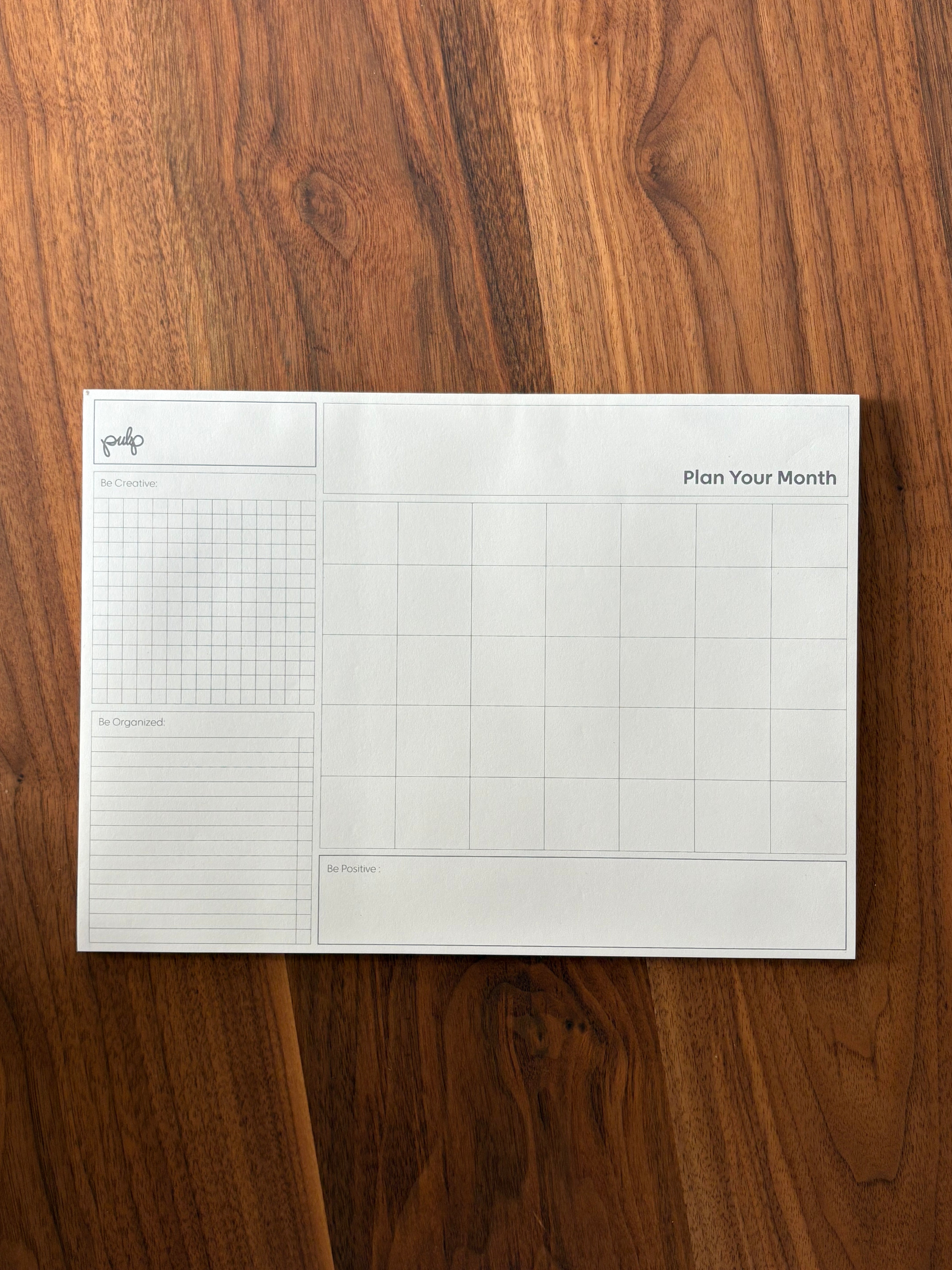 PLAN YOUR MONTH | בלוק מדיום לתכנון חודשי