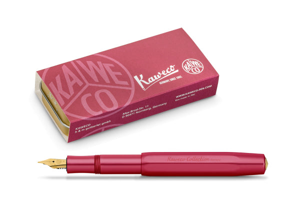 עט נובע קומפקטי מאלומיניום בצבע אדום רובי | מסדרת קולקשיין 2023 | מהדורה מוגבלת  Kaweco collection 2023