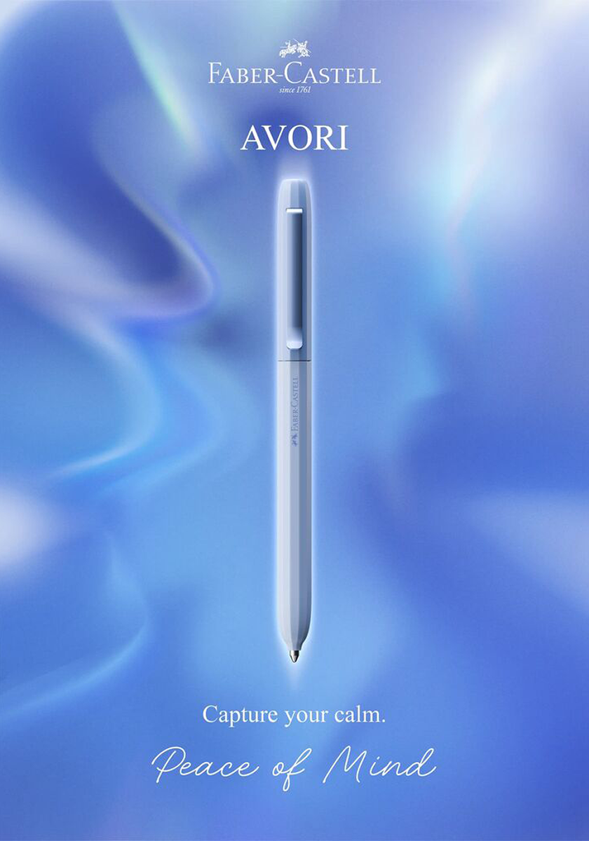 עט כדורי תכלת שמים | Faber Castell Avori Peace Of Mind