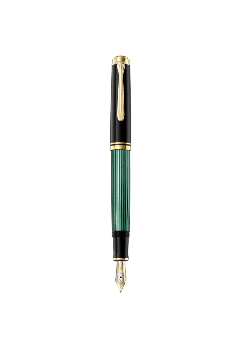 עט נובע יוקרתי ירוק-שחור | Pelikan Souveran M400 Green Black