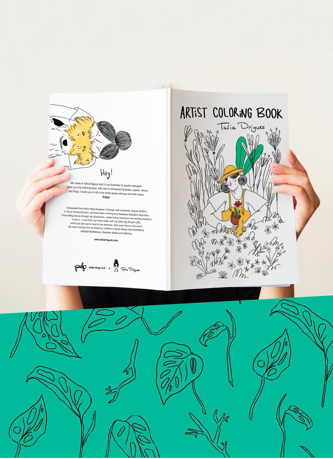 חוברת צביעה - מאיירת טליה דריגס