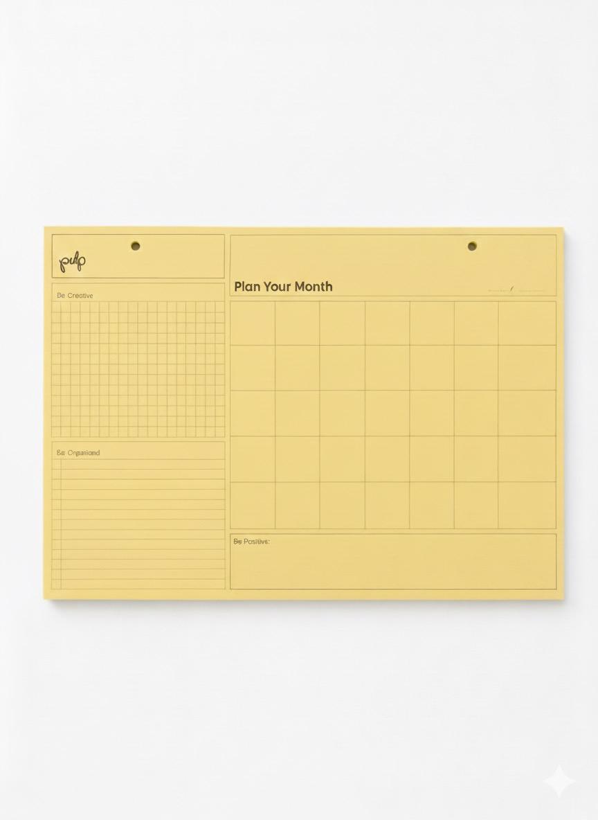 בלוק ענק לתכנון חודשי | PLAN YOUR MONTH