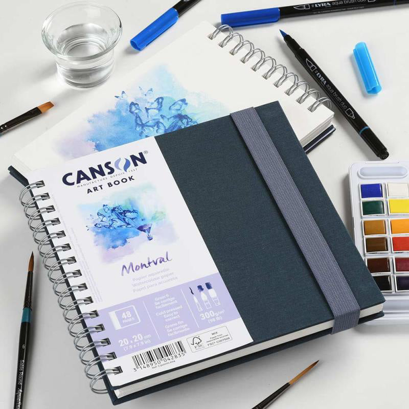 מחברת סקיצות לאקוורל וצבעי מים | Canson Montval Art Book