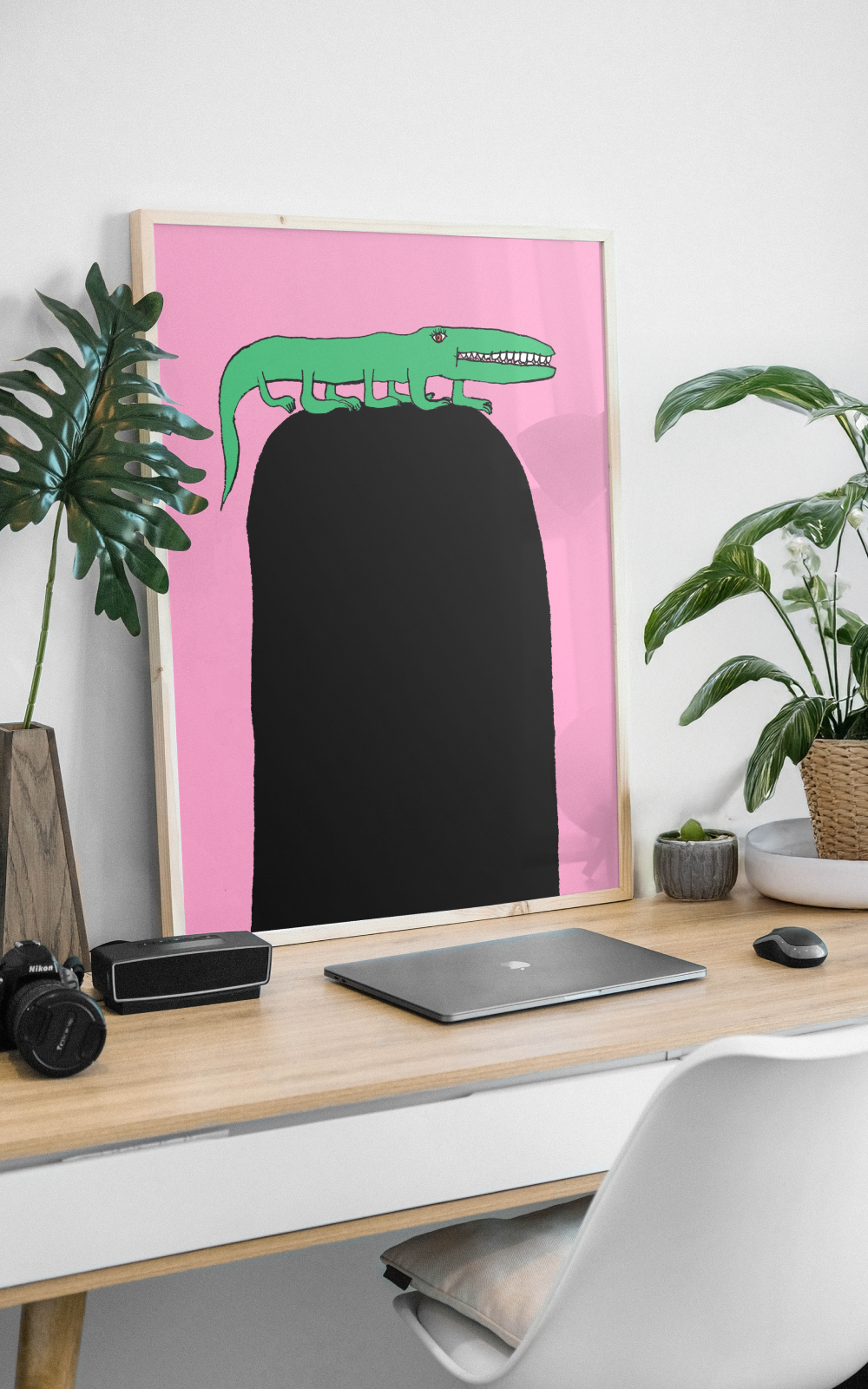 הדפס לתלייה על הקיר | Alligator on the hill | ענת ורשבסקי