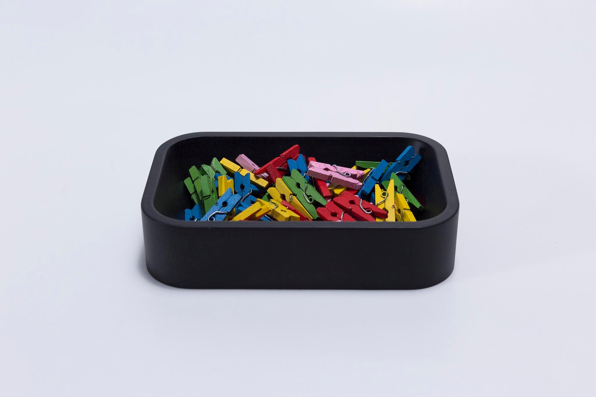 סט מנהלים מעץ בעיצוב מודרני לשולחן מאורגן | שחור