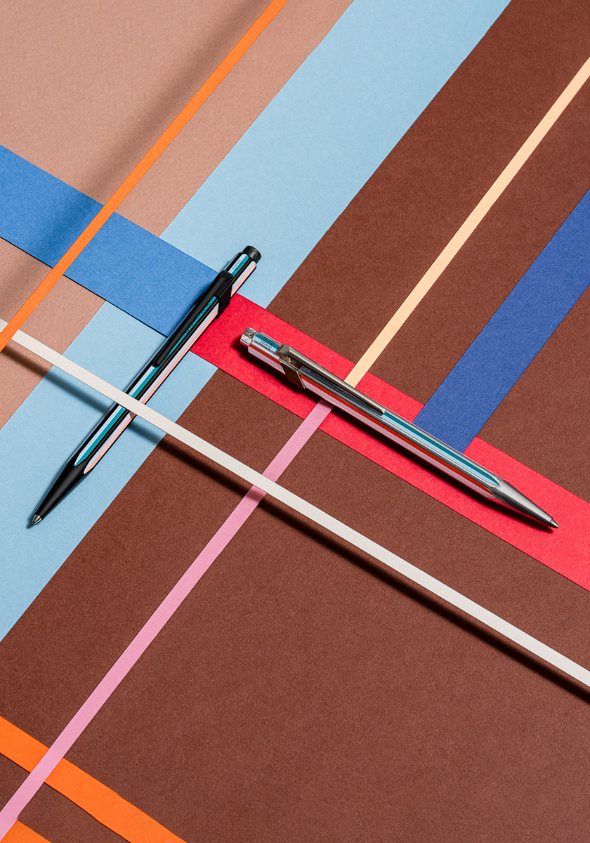עט כדורי כסוף ומפוספס | CARAN D’ACHE + PAUL SMITH 849 EDITION 5