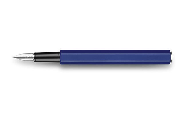 עט נובע כחול- עובי ציפורן לבחירה | Caran D'Ache Fountain Pen 849 Metal Blue