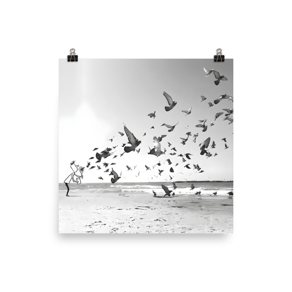 יובל רוביצ׳ק | Bird Bubbles | הדפס דיגיטלי