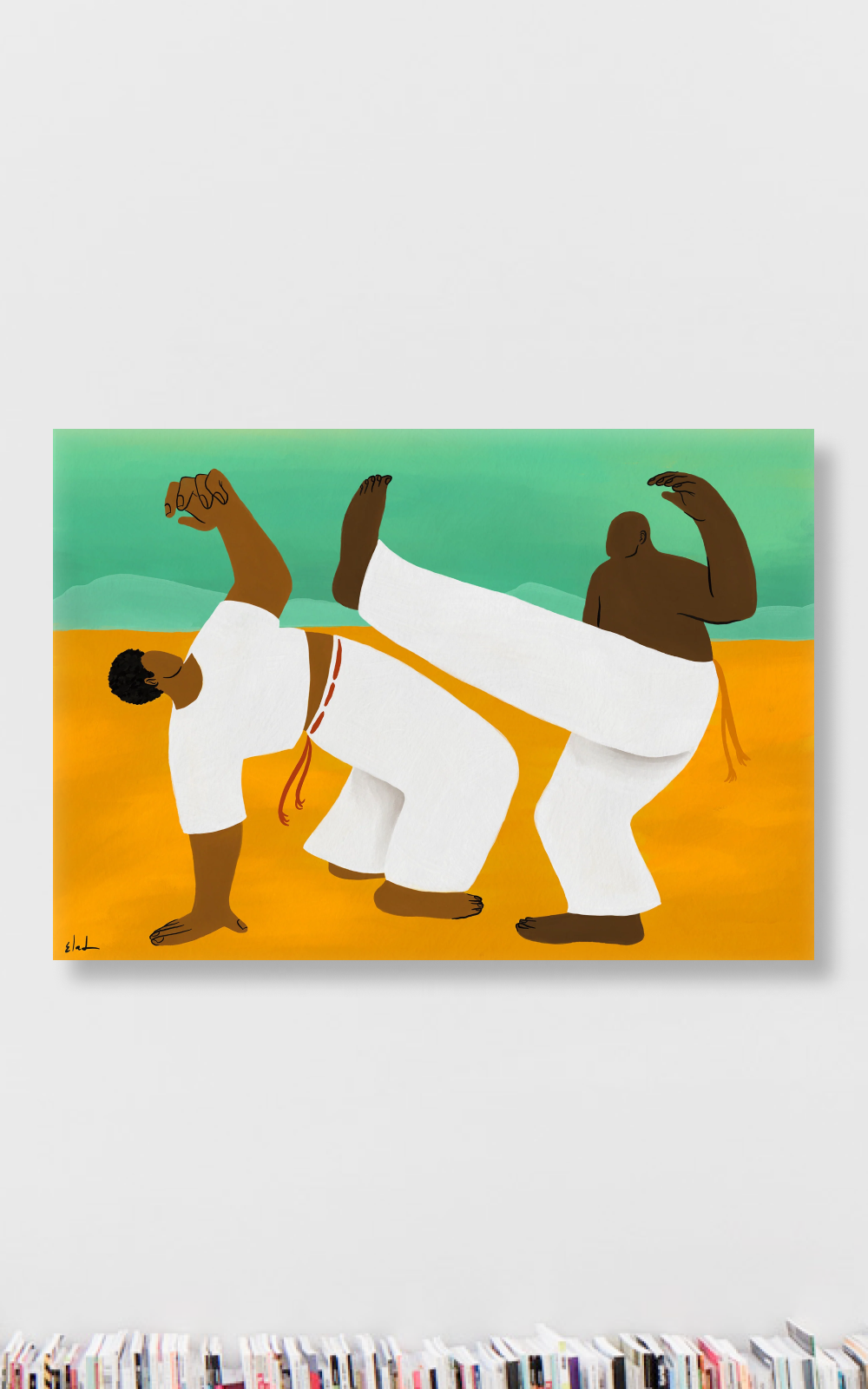 הדפס דיגיטלי לתלייה על הקיר | Capoeira | מאייר- אלעד מועלם