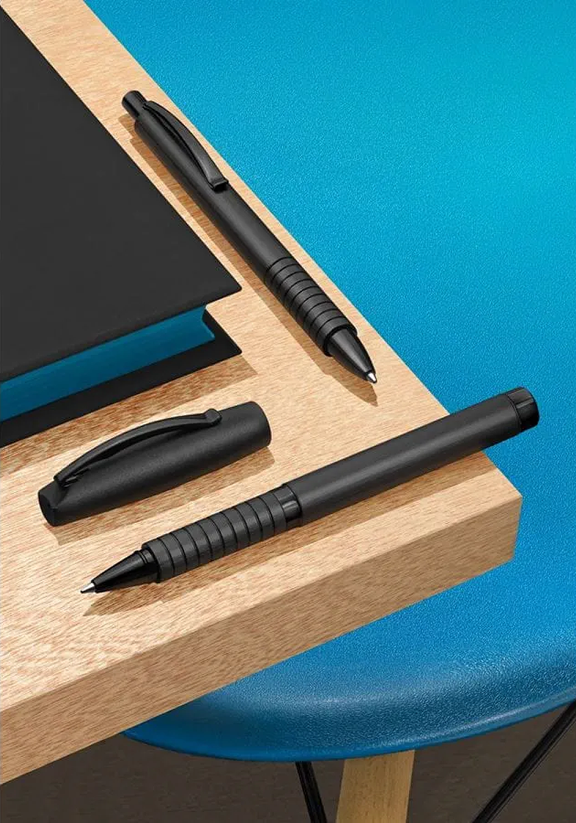 עט רולר אלומיניום שחור | Faber Castell Essentio