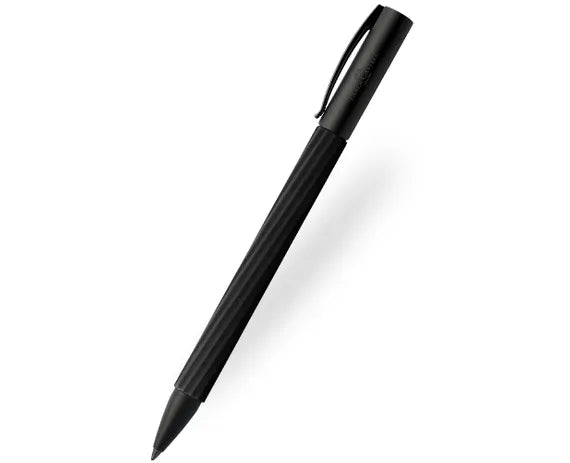 עט כדורי יוקרתי שחור מלא | Faber Castell Ambition Obsidian Black