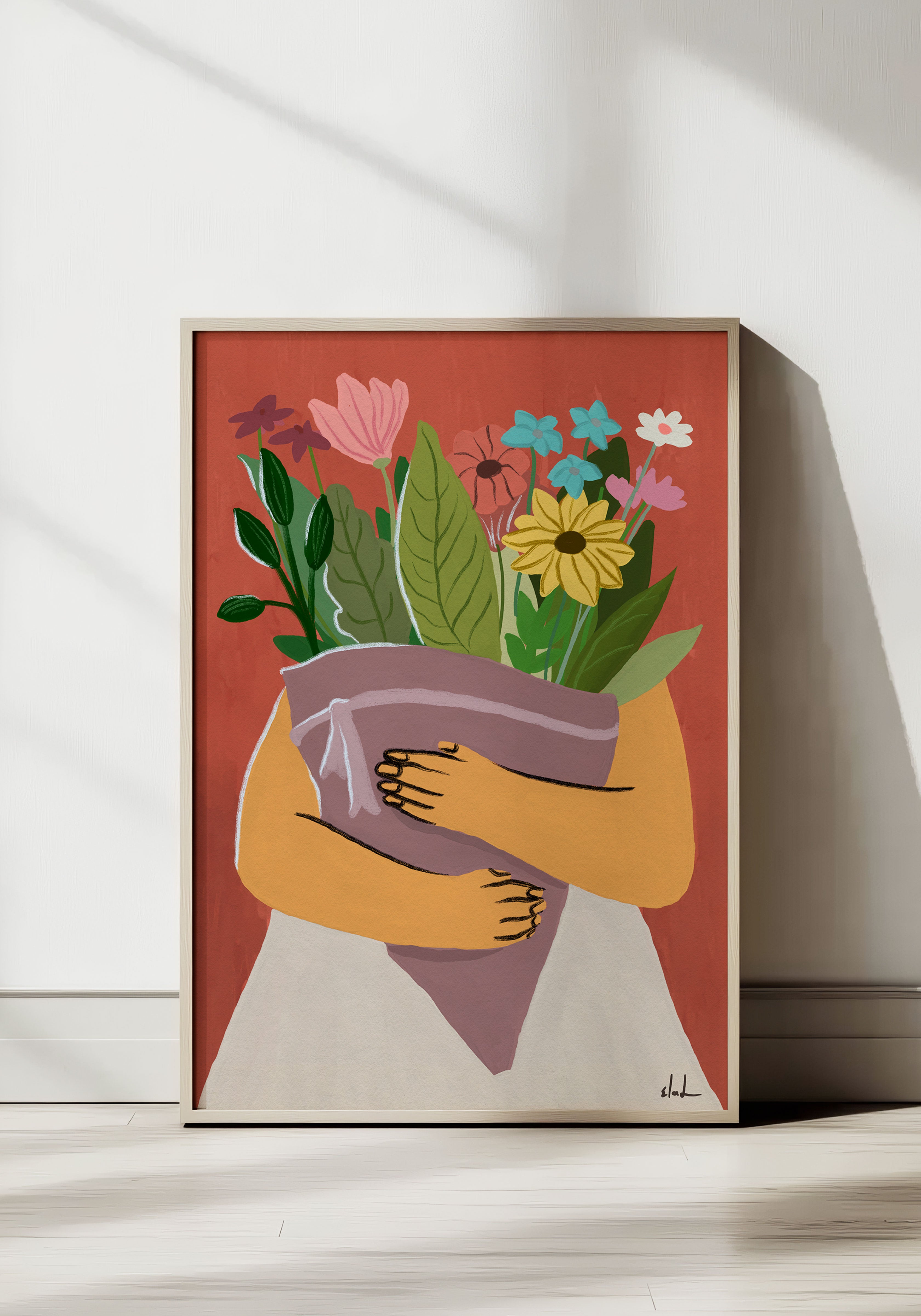 הדפס דיגיטלי לתלייה על הקיר | Flowers | מאייר- אלעד מועלם