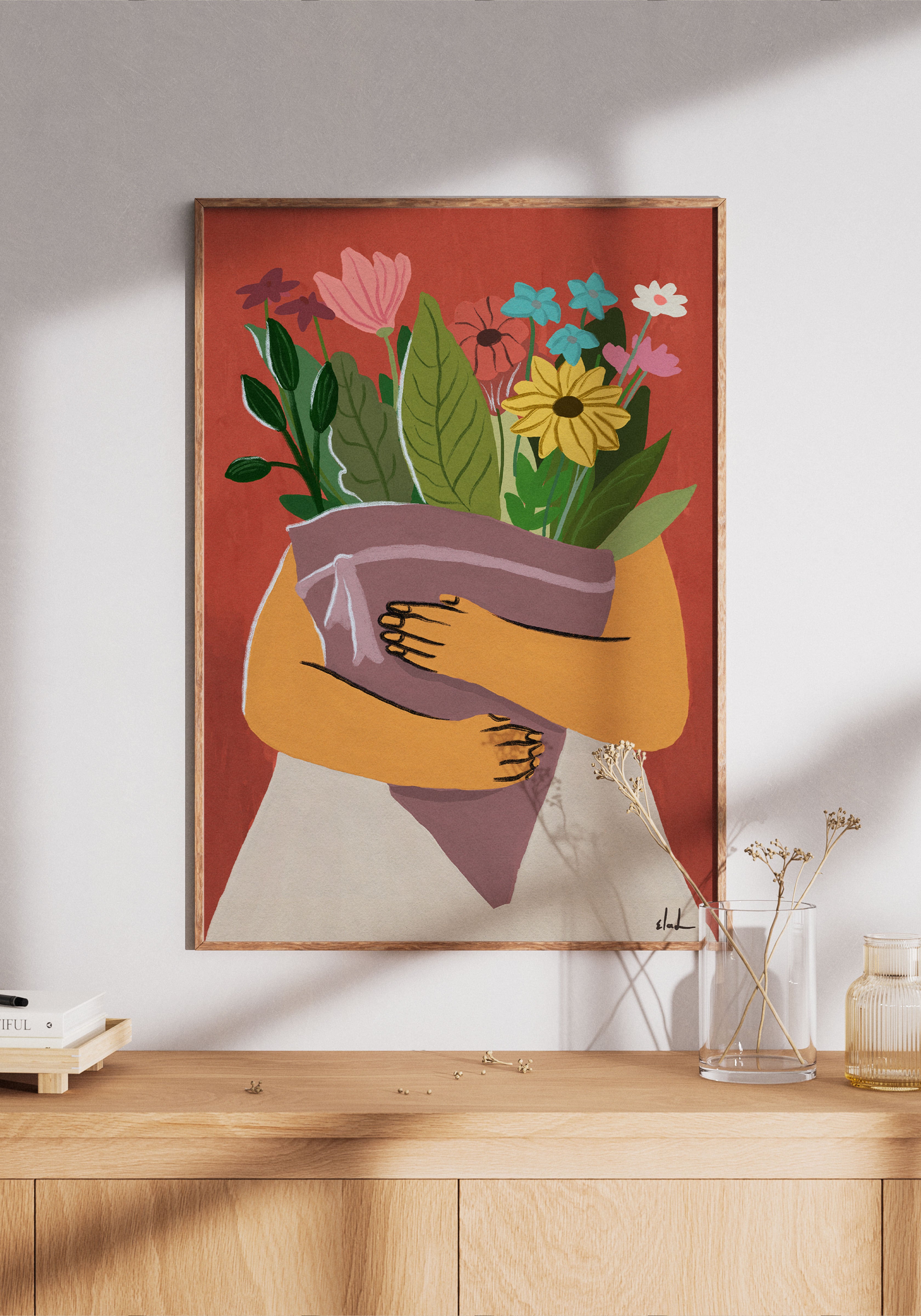 הדפס דיגיטלי לתלייה על הקיר | Flowers | מאייר- אלעד מועלם