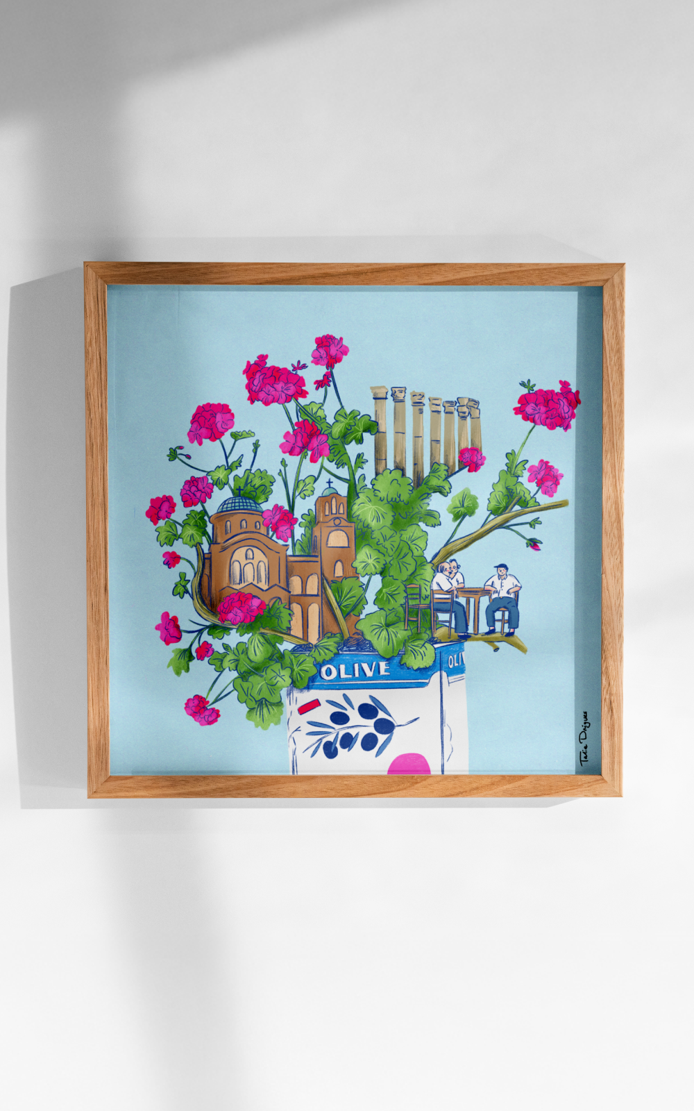 הדפס לתלייה על הקיר| Greek story | מאיירת טליה דריגס