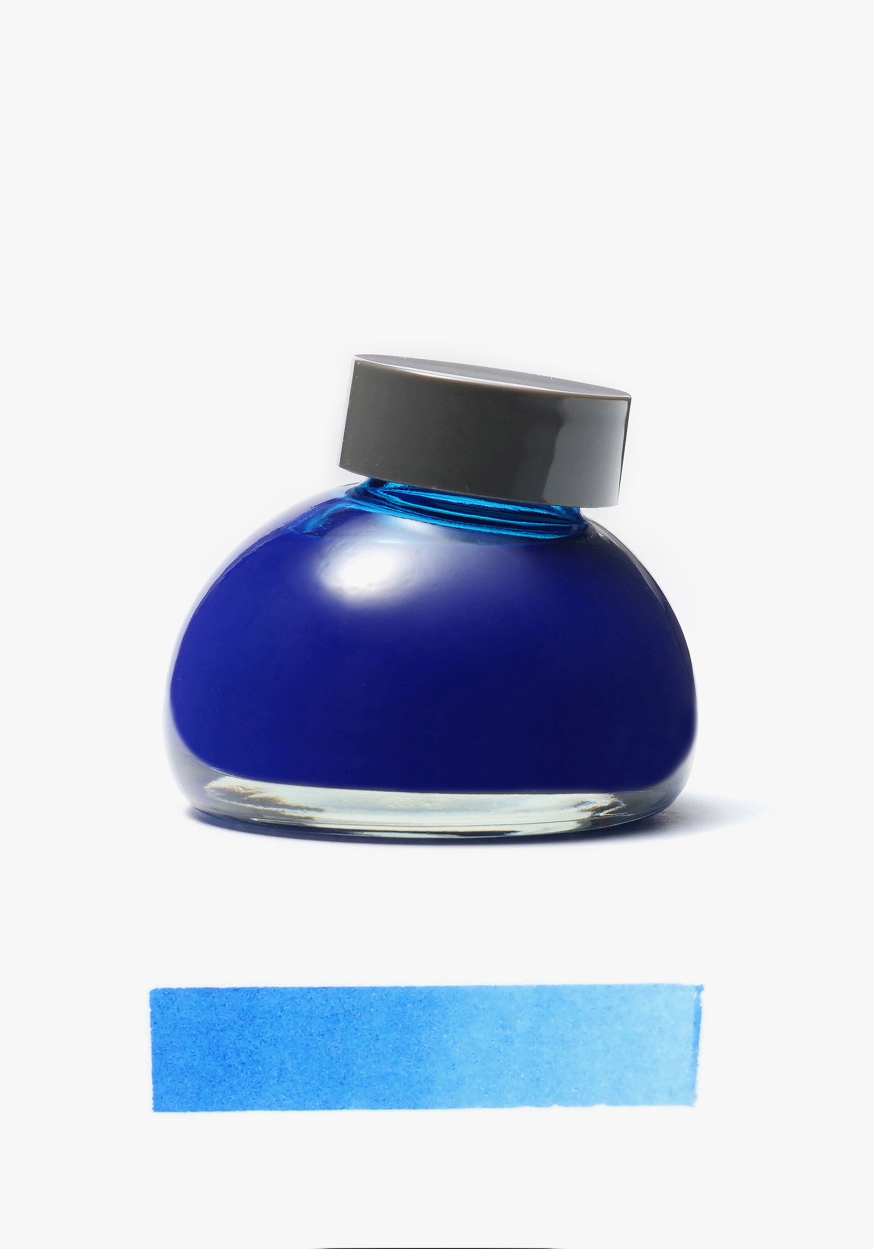 בקבוק דיו זכוכית כחול שמיים | Kakimori Ink Karari