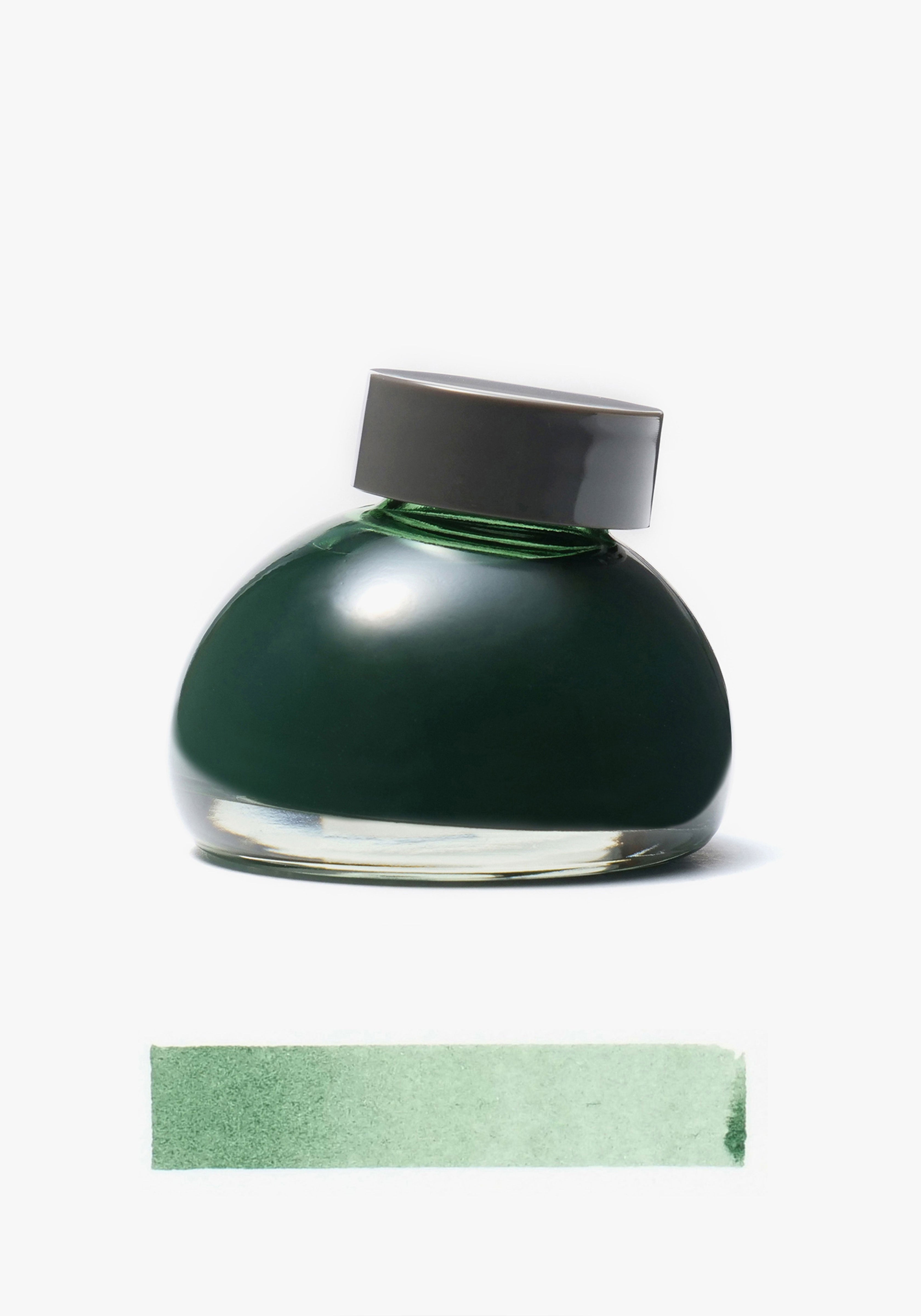 בקבוק דיו זכוכית ירוק בקבוק | Kakimori Ink Kurun