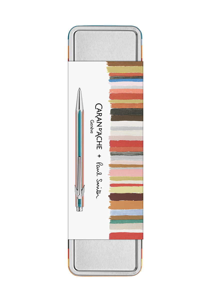 עט כדורי שחור ומפוספס | CARAN D’ACHE + PAUL SMITH EDITION 5