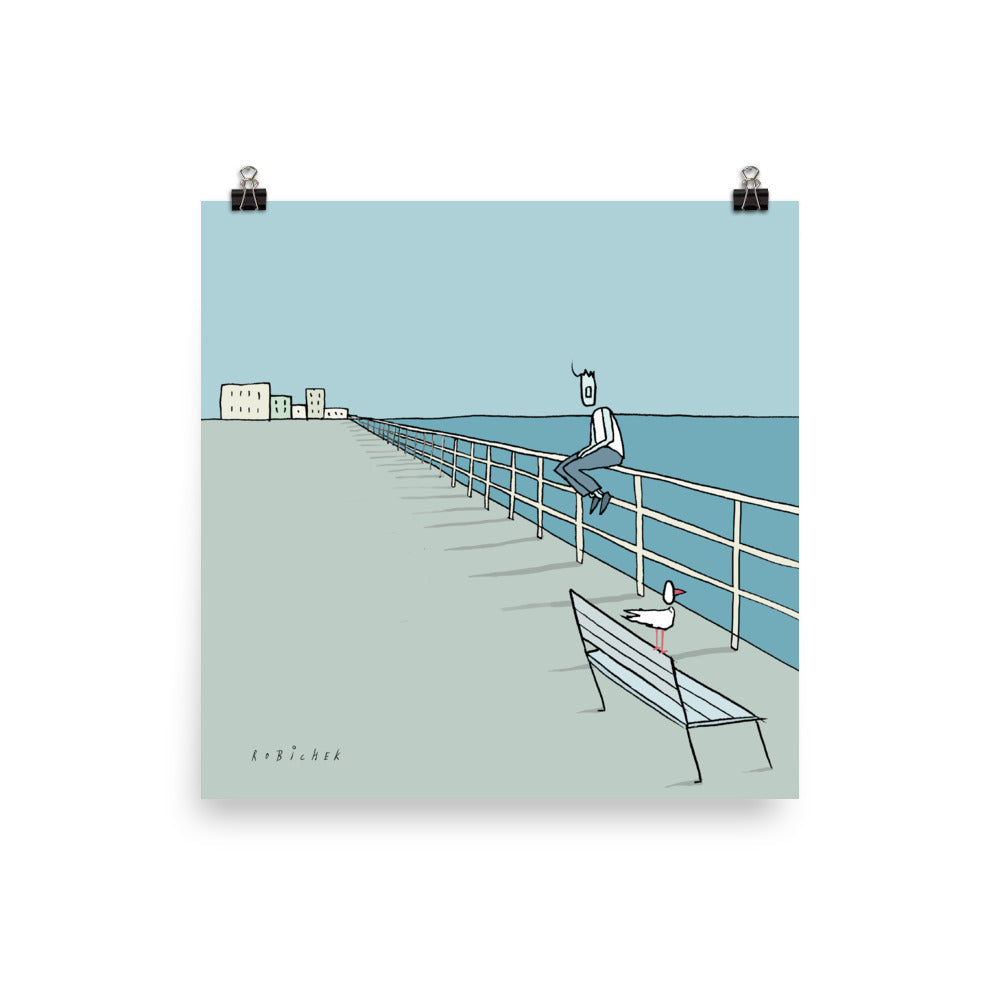 יובל רוביצ׳ק | On the dock | הדפס דיגיטלי