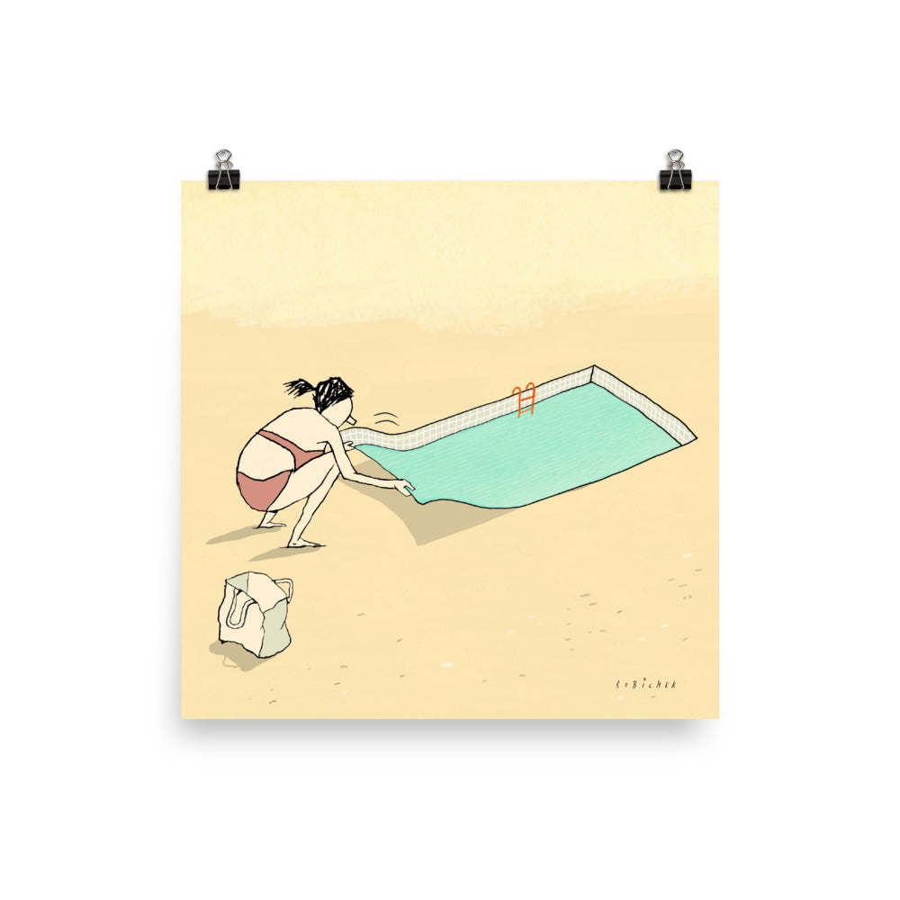 יובל רוביצ׳ק | pool blanket | הדפס דיגיטלי