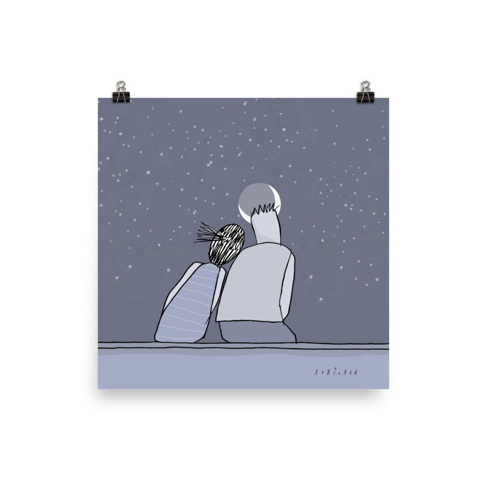 יובל רוביצ׳ק | Moon horn | הדפס דיגיטלי