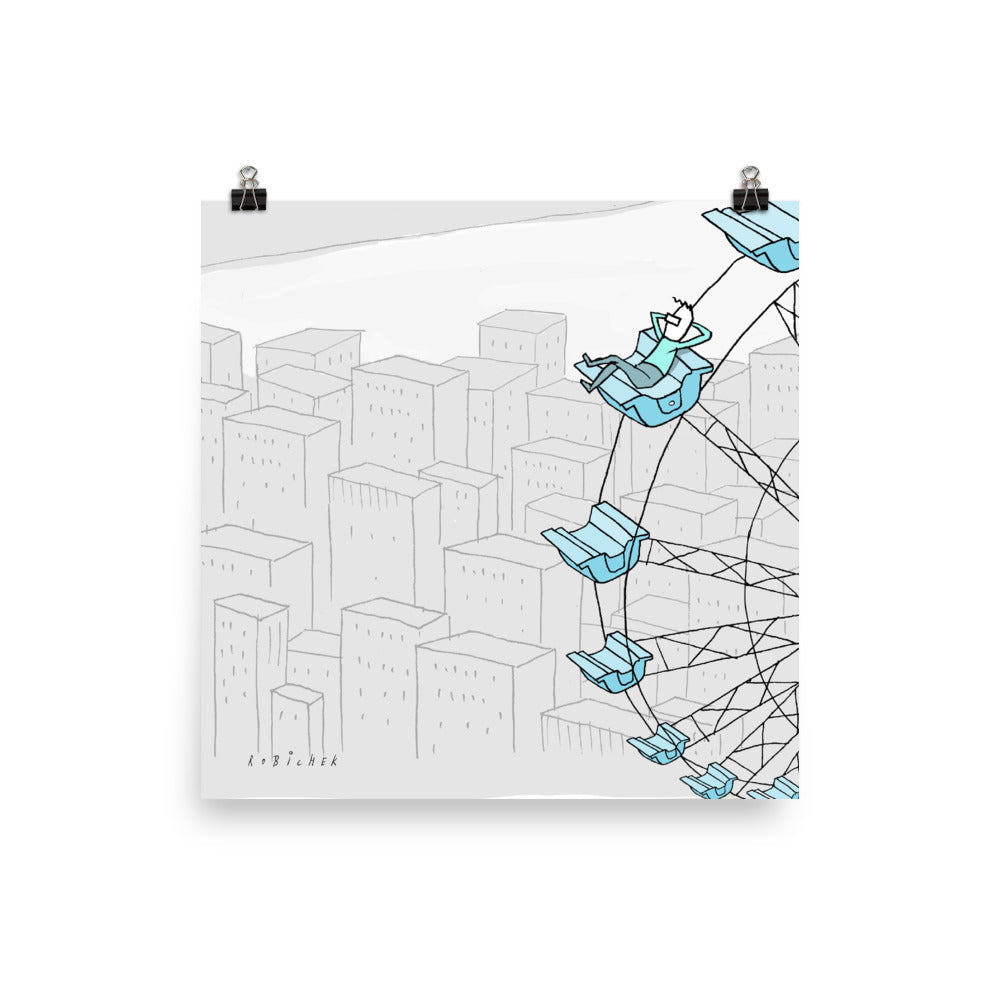 יובל רוביצ׳ק | Towm wheele | הדפס דיגיטלי