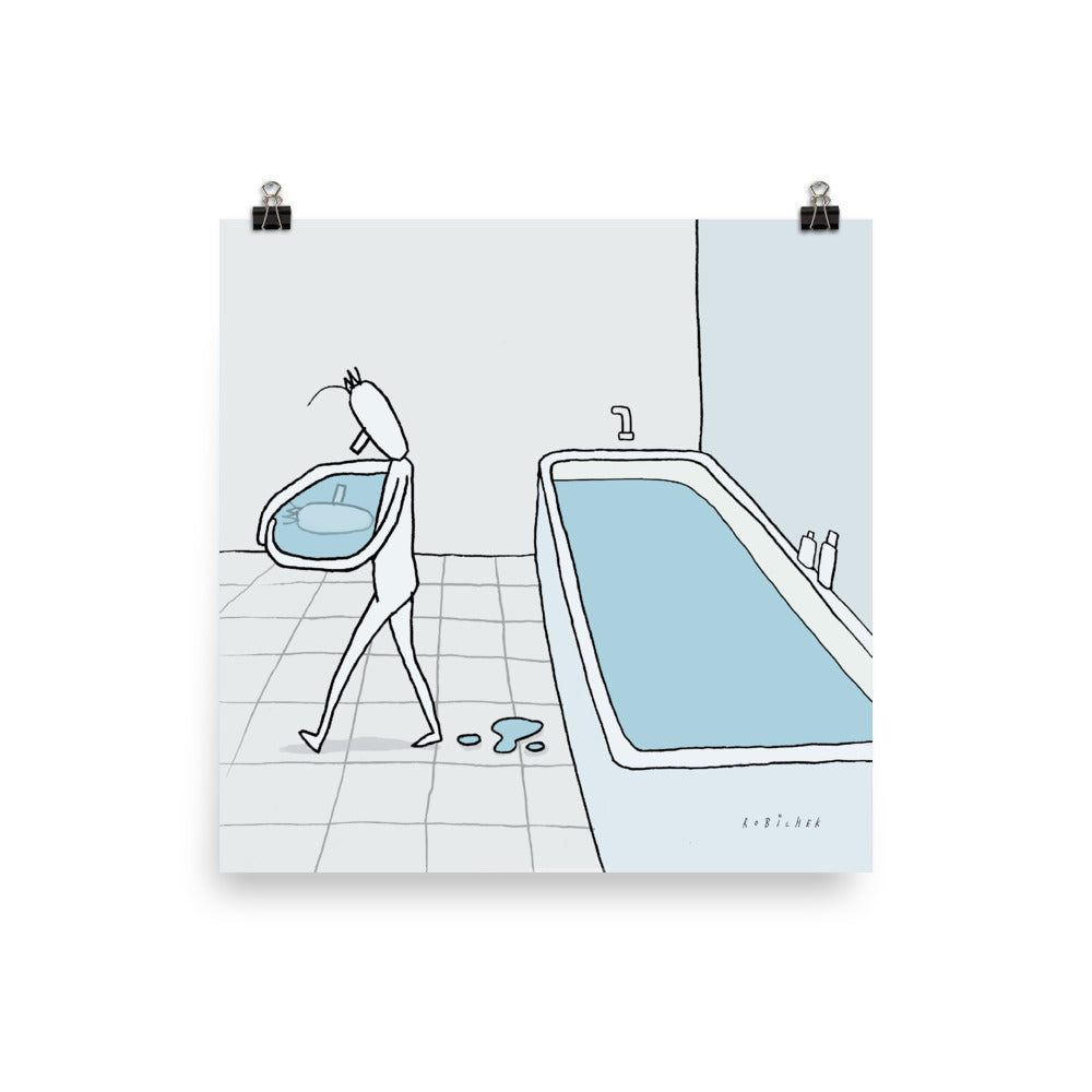 יובל רוביצ׳ק | bath water | הדפס דיגיטלי