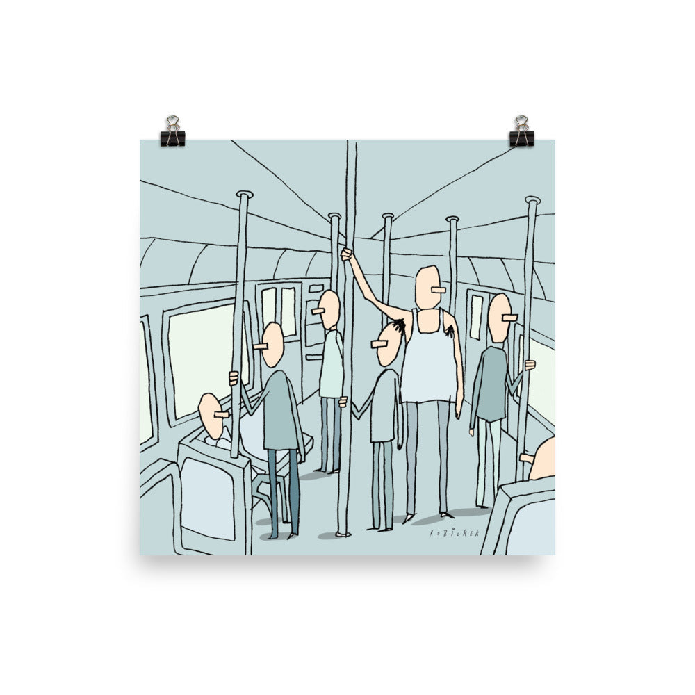 יובל רוביצ׳ק | Bus Hair | הדפס דיגיטלי