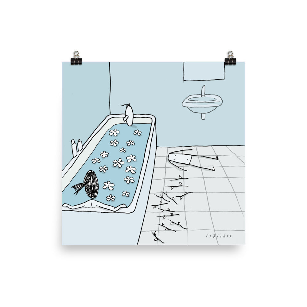 יובל רוביצ׳ק | Flower bath | הדפס דיגיטלי