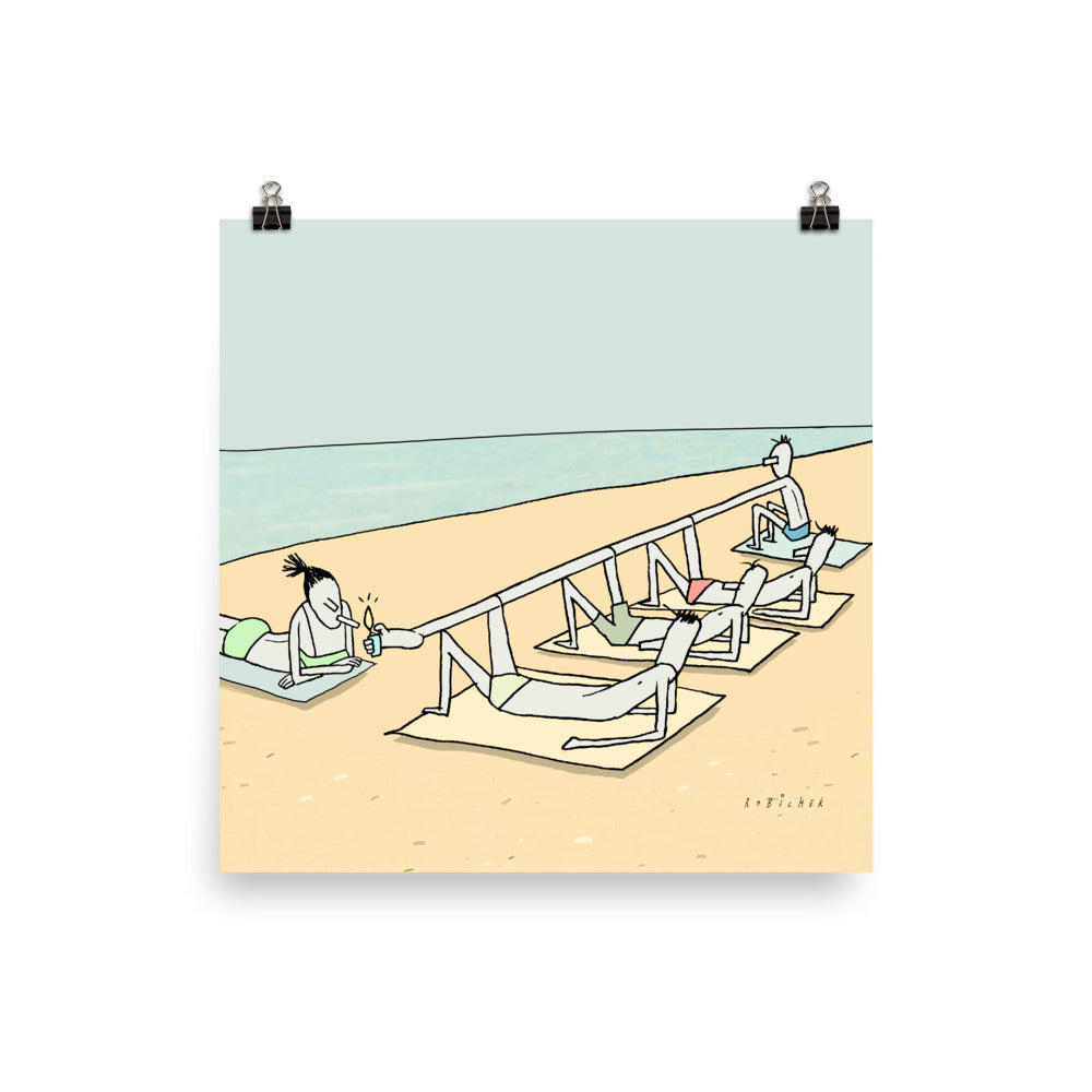 יובל רוביצ׳ק | Beach lighter | הדפס דיגיטלי