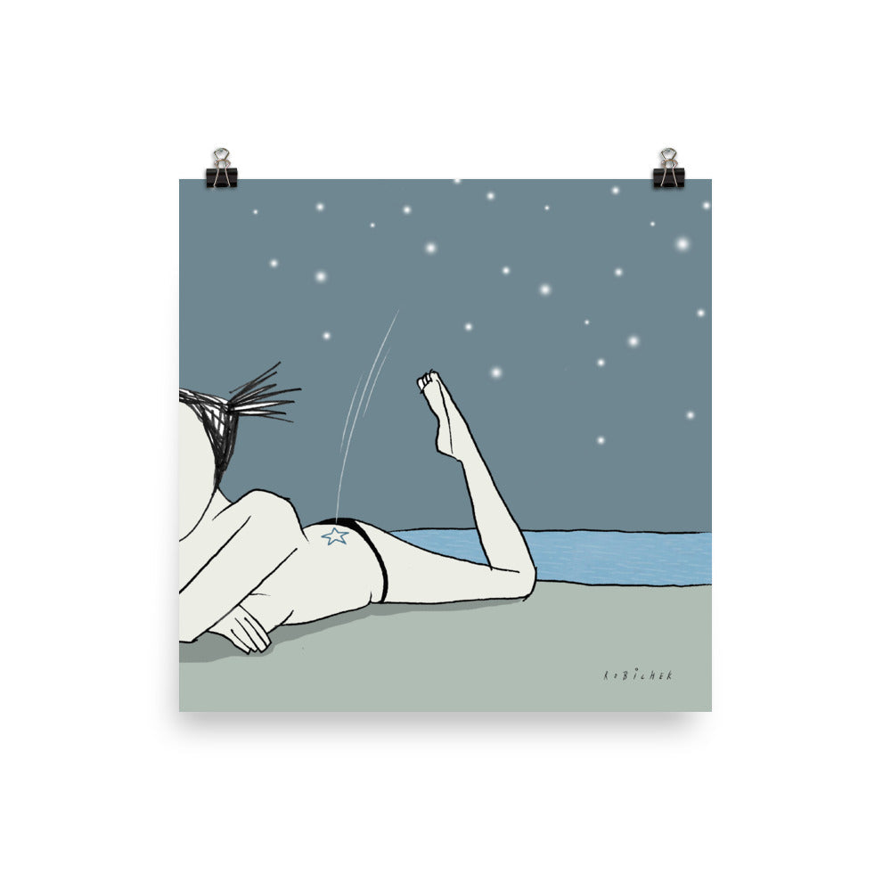 יובל רוביצ׳ק | Falling star | הדפס דיגיטלי