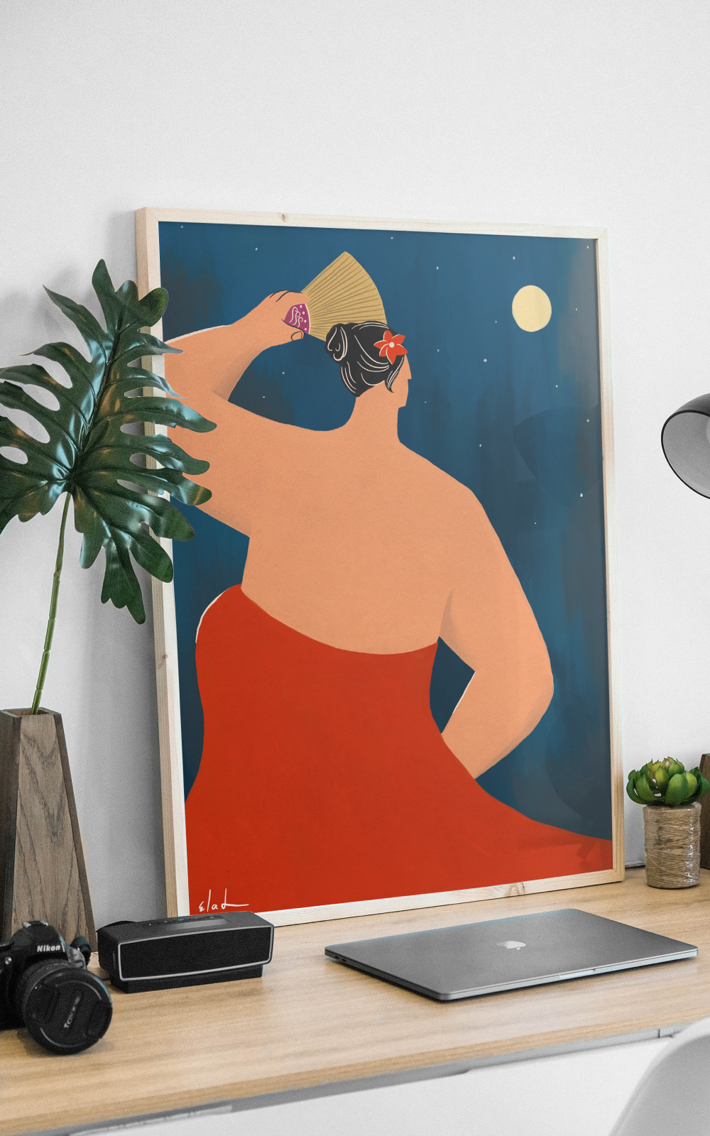 הדפס דיגיטלי לתלייה על הקיר | Night Flamenco | מאייר- אלעד מועלם