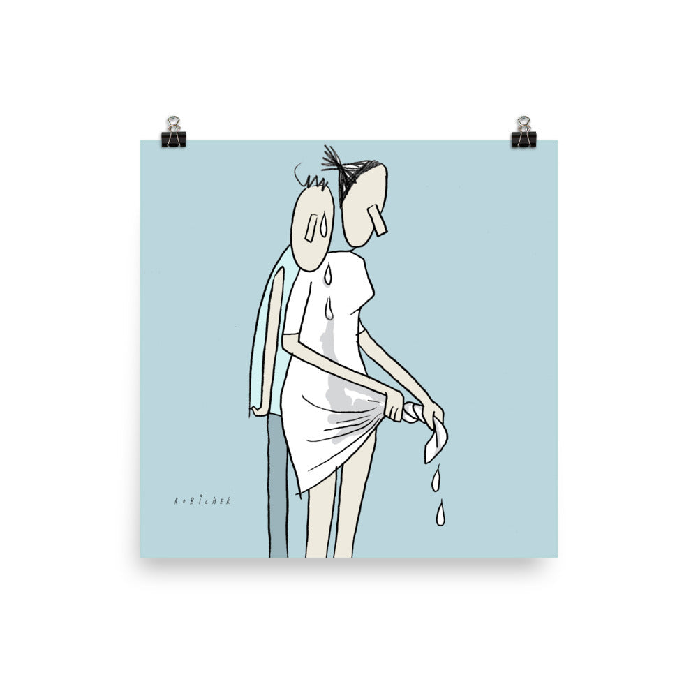 יובל רוביצ׳ק | Tears on dress | הדפס דיגיטלי