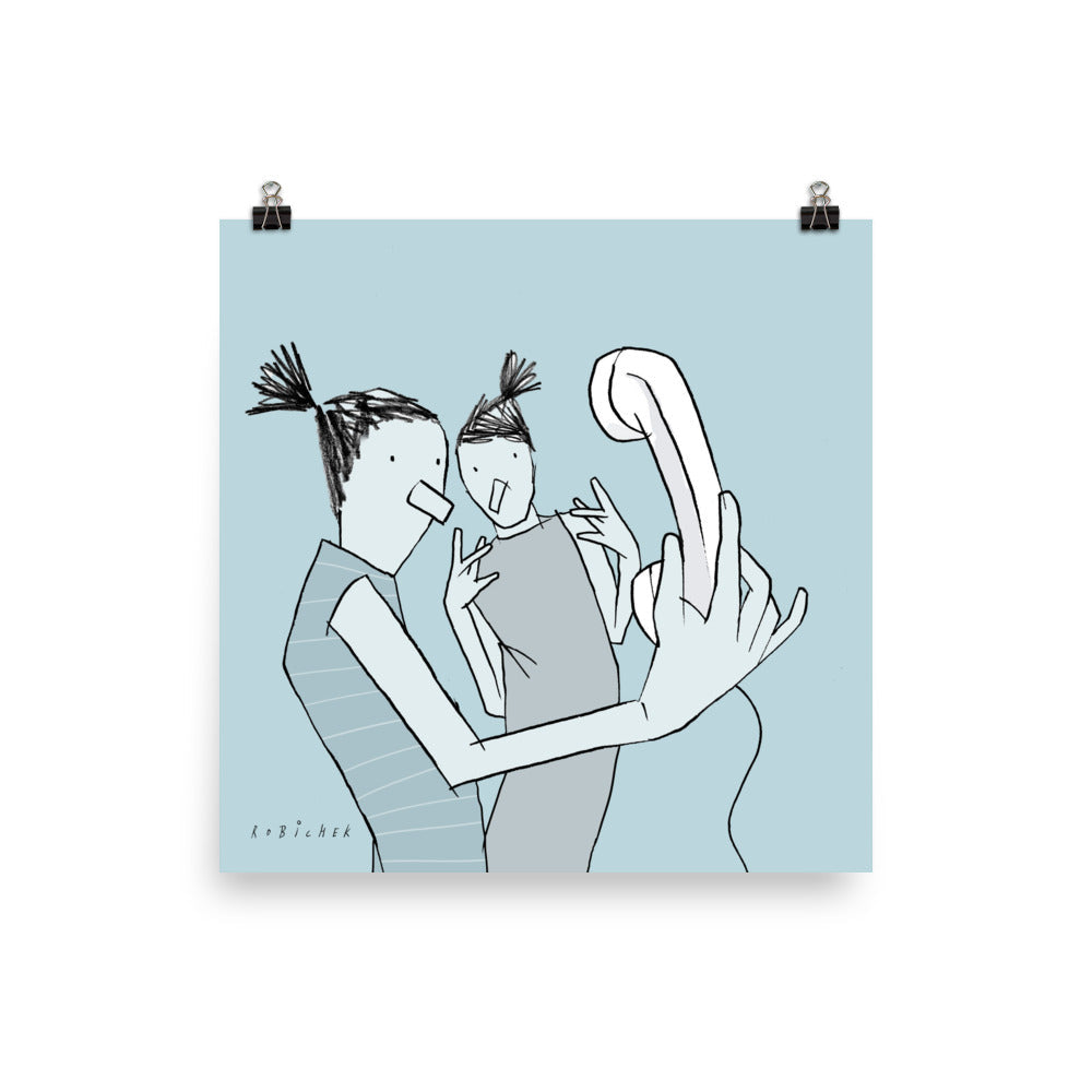 יובל רוביצ׳ק | Old Selfie | הדפס דיגיטלי