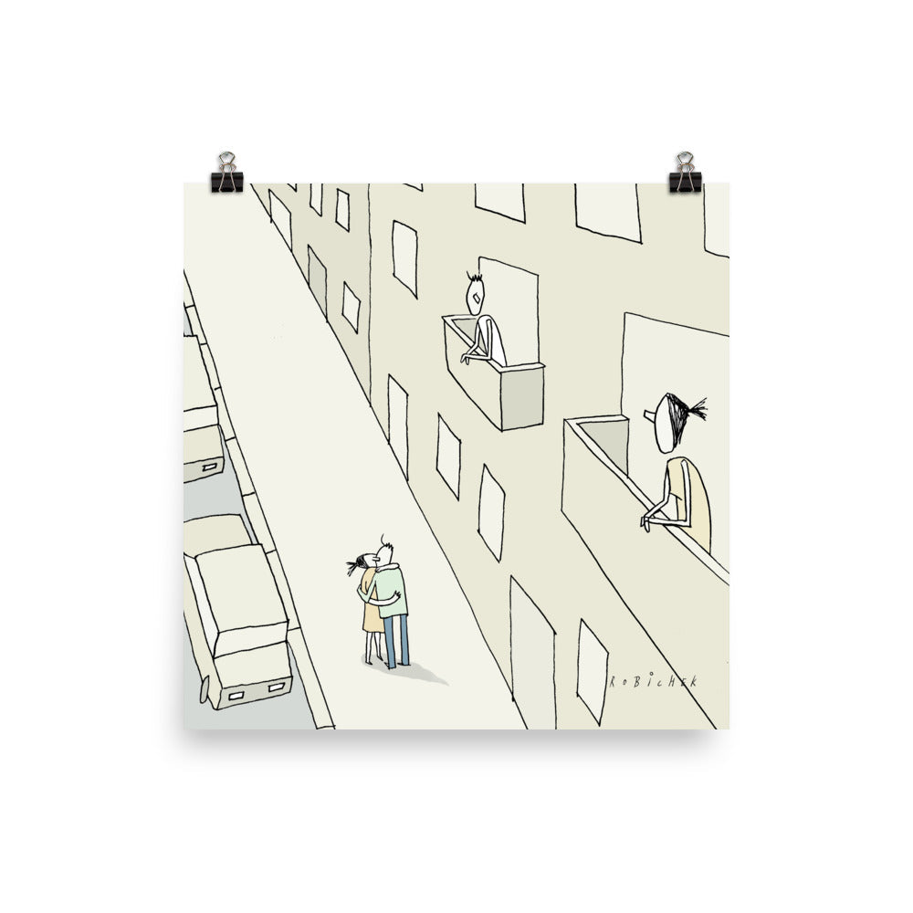 יובל רוביצ׳ק | Sidewalk love | הדפס דיגיטלי