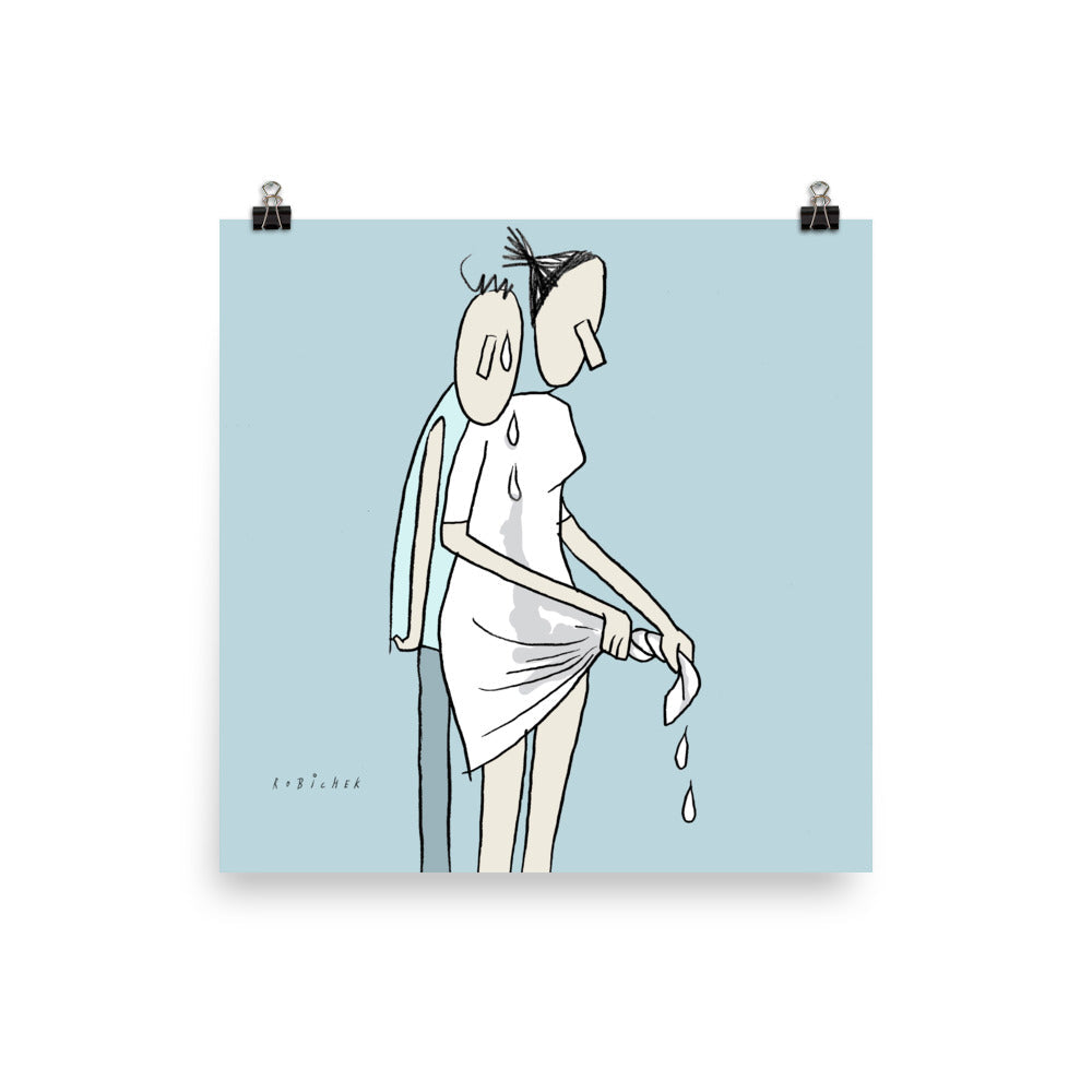 יובל רוביצ׳ק | Tears on dress | הדפס דיגיטלי