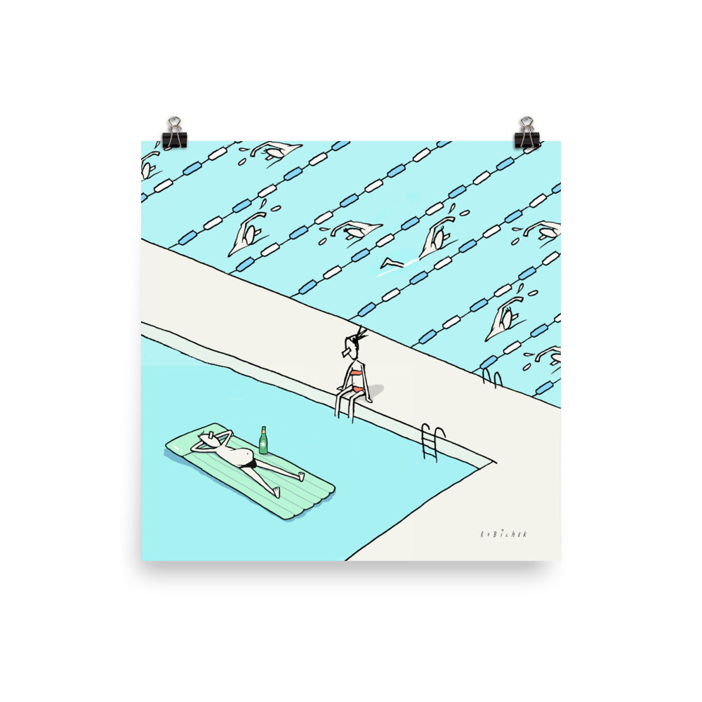 יובל רוביצ׳ק | Two pools | הדפס דיגיטלי