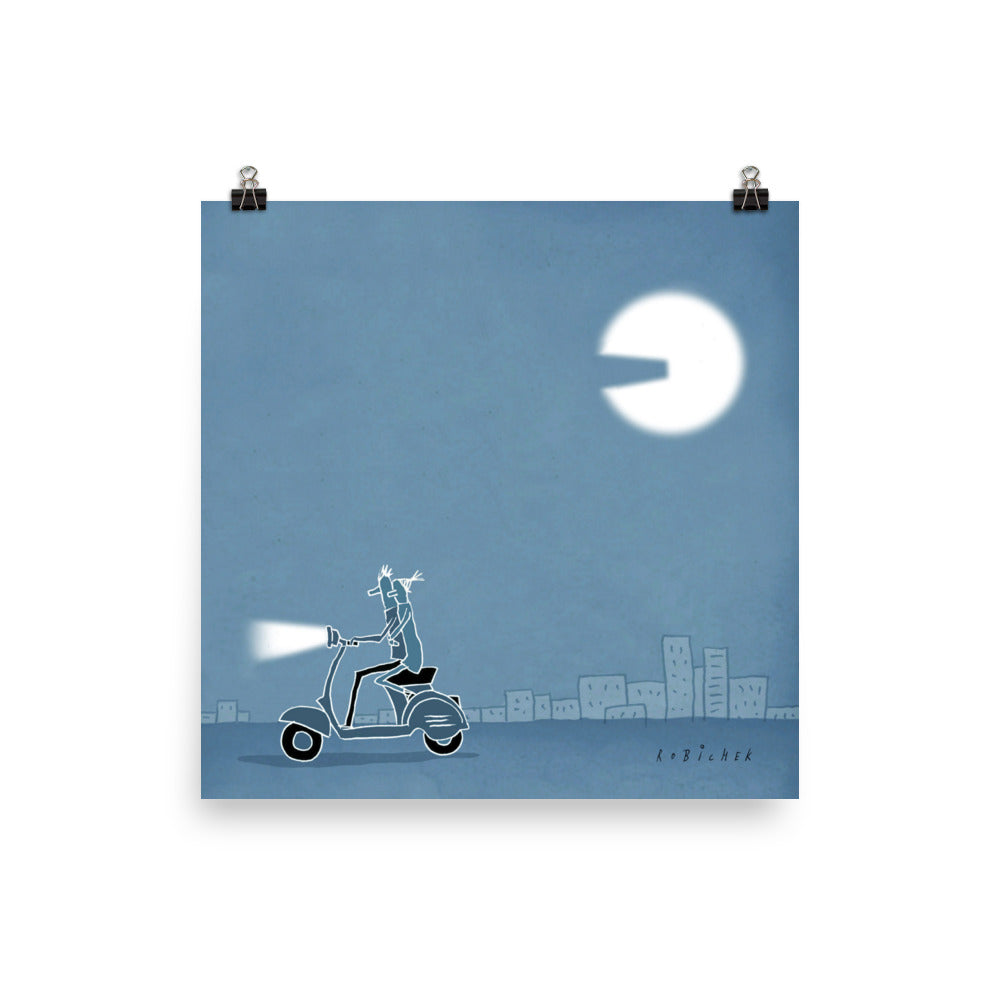 יובל רוביצ׳ק | Bitter moon | הדפס דיגיטלי