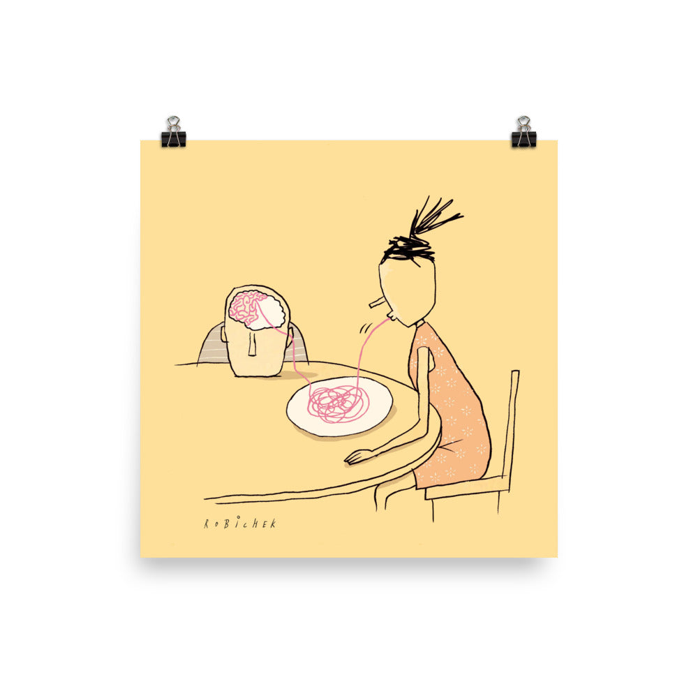 יובל רוביצ׳ק | Brain Eater | הדפס דיגיטלי