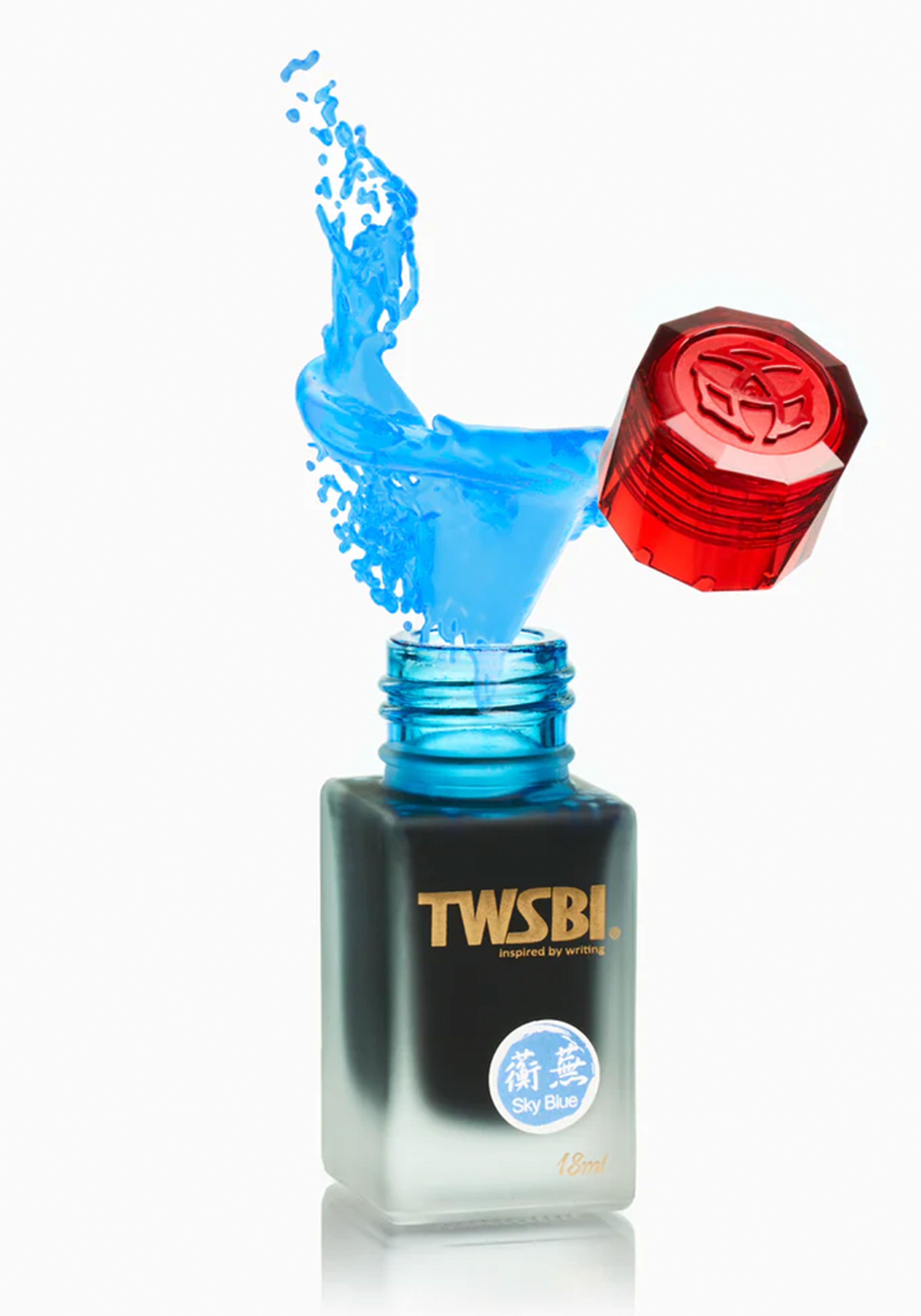 בקבוק דיו 18 מ"ל תכלת שמיים | TWSBI Ink