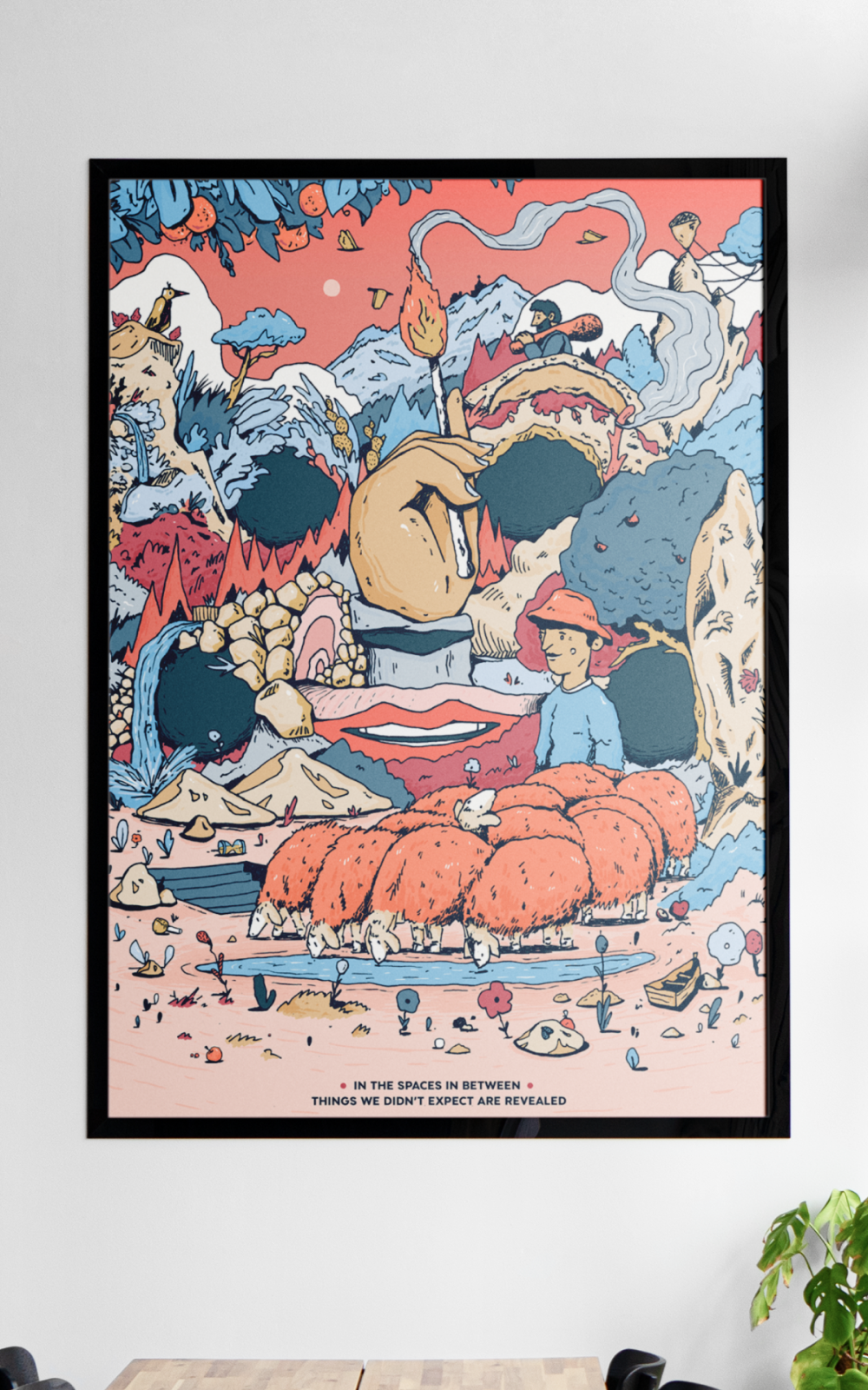 PRINT | EREZOO | SPACES INBETWEEN