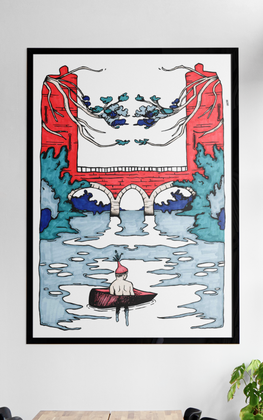 PRINT | EREZOO | UNDER THE BRIDGE