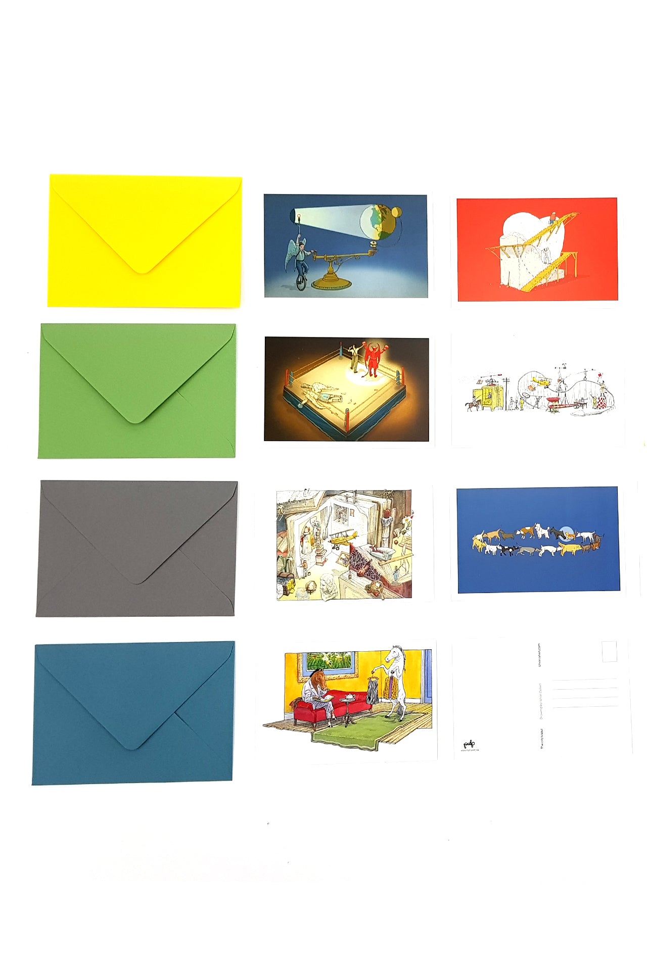 ״גלויה מאויירת עם מעטפה- מאייר יזהר כהן ״אינטגרציה