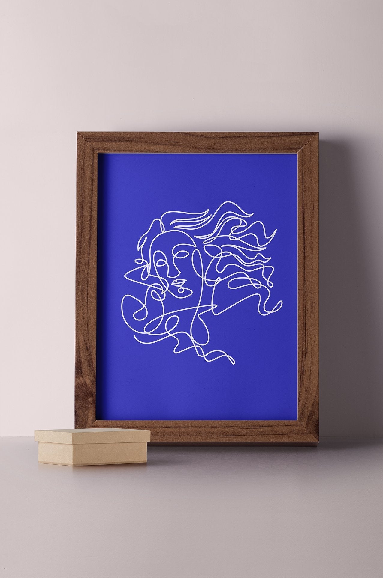 הדפס לתלייה על הקיר| ונוס כחולה | מאייר חן מכבי בגודל A4