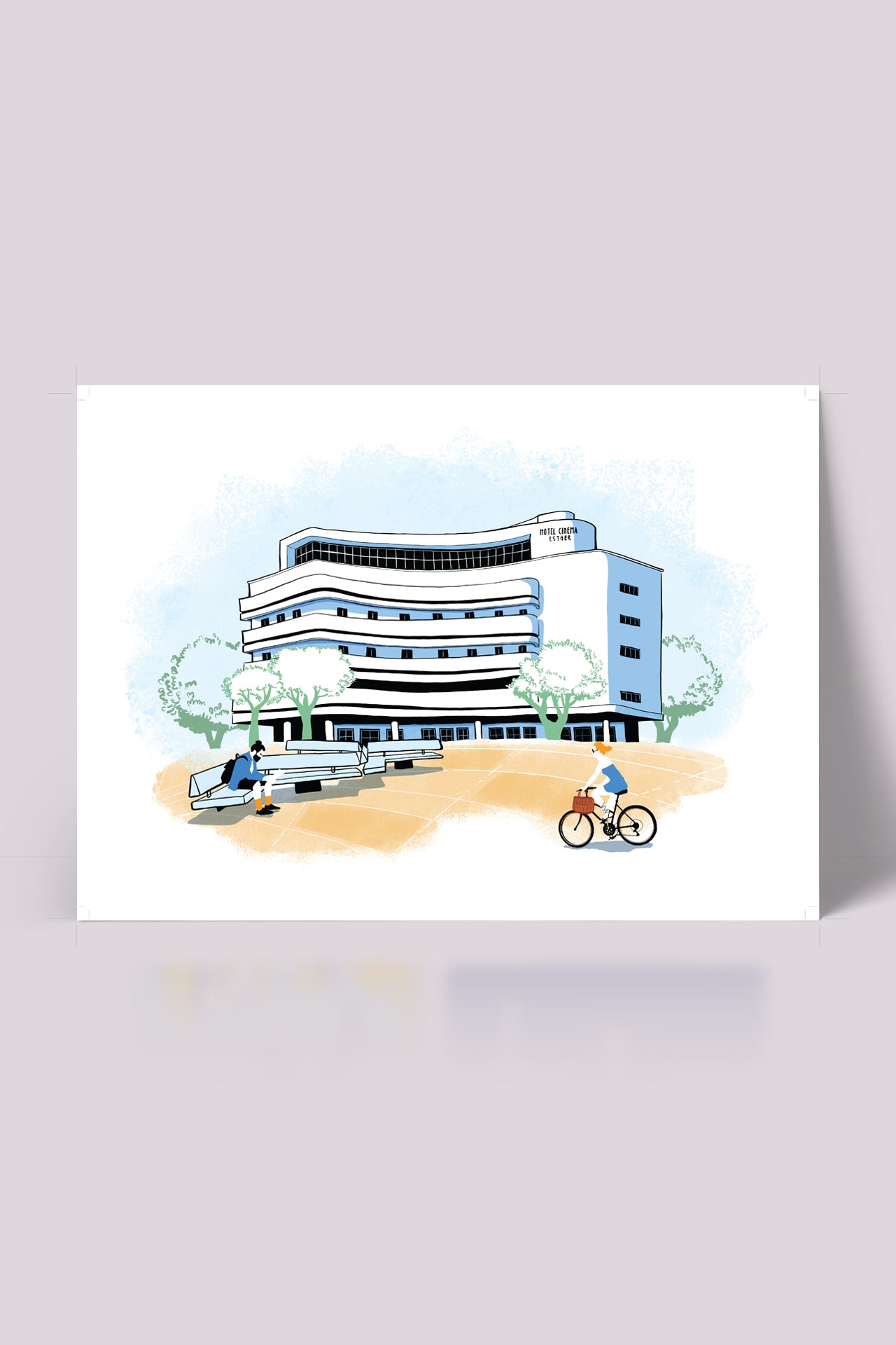 הדפס לתלייה על הקיר | Cinema Hotel |BY CITYKAT STORIE